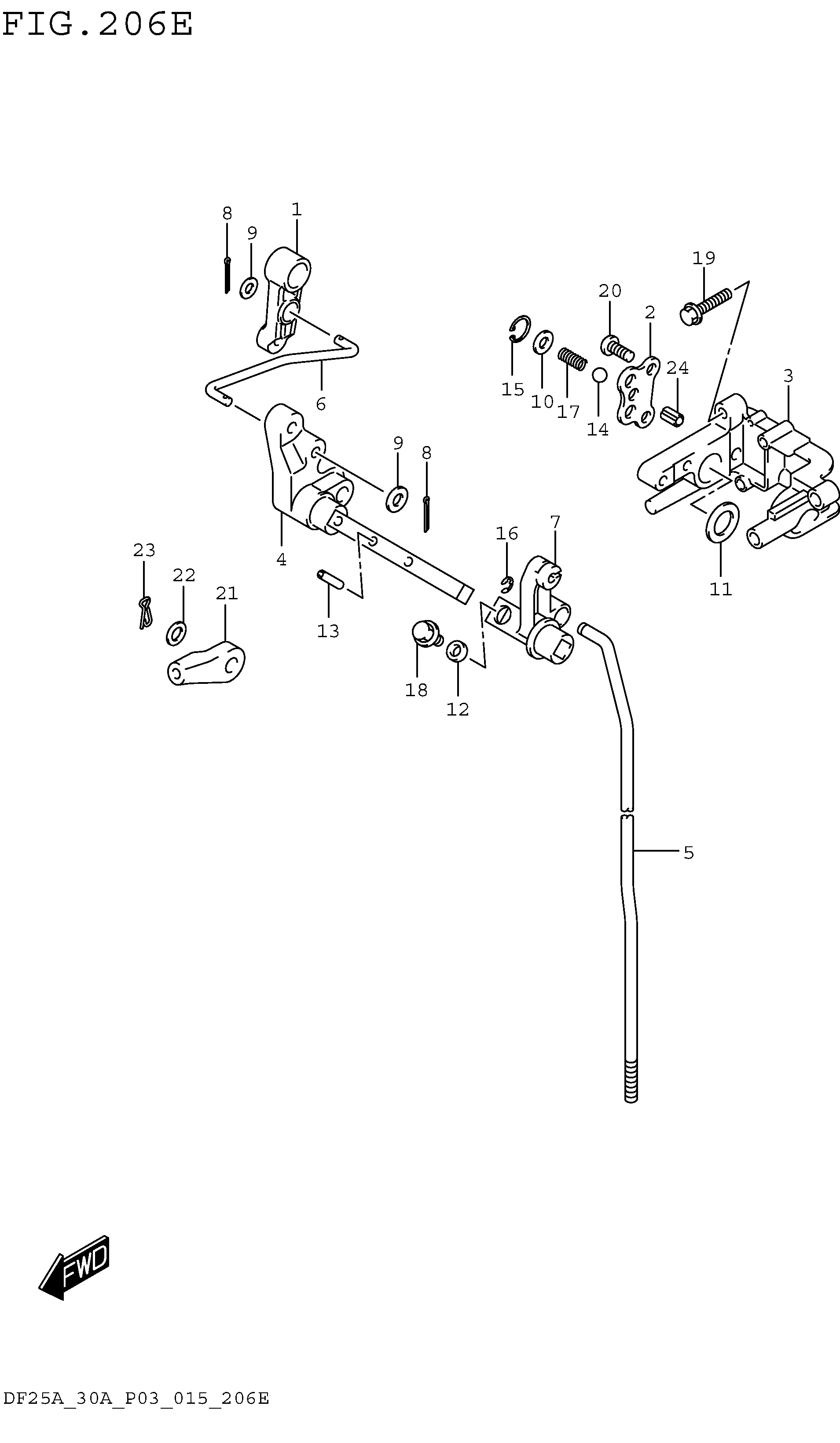 TIGE D'EMBRAYAGE (DF30AT P03)