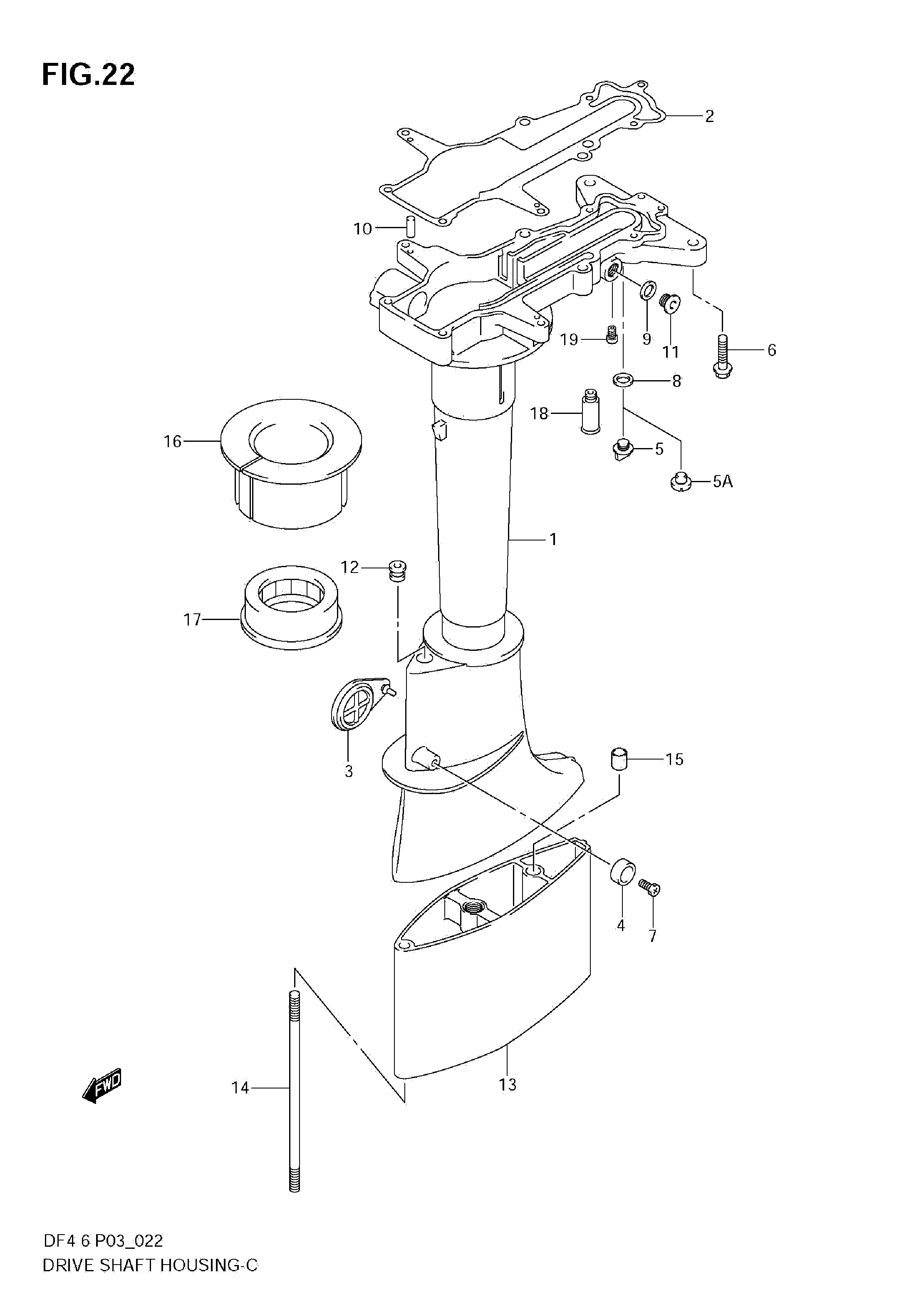 Carter d'arbre de transmission