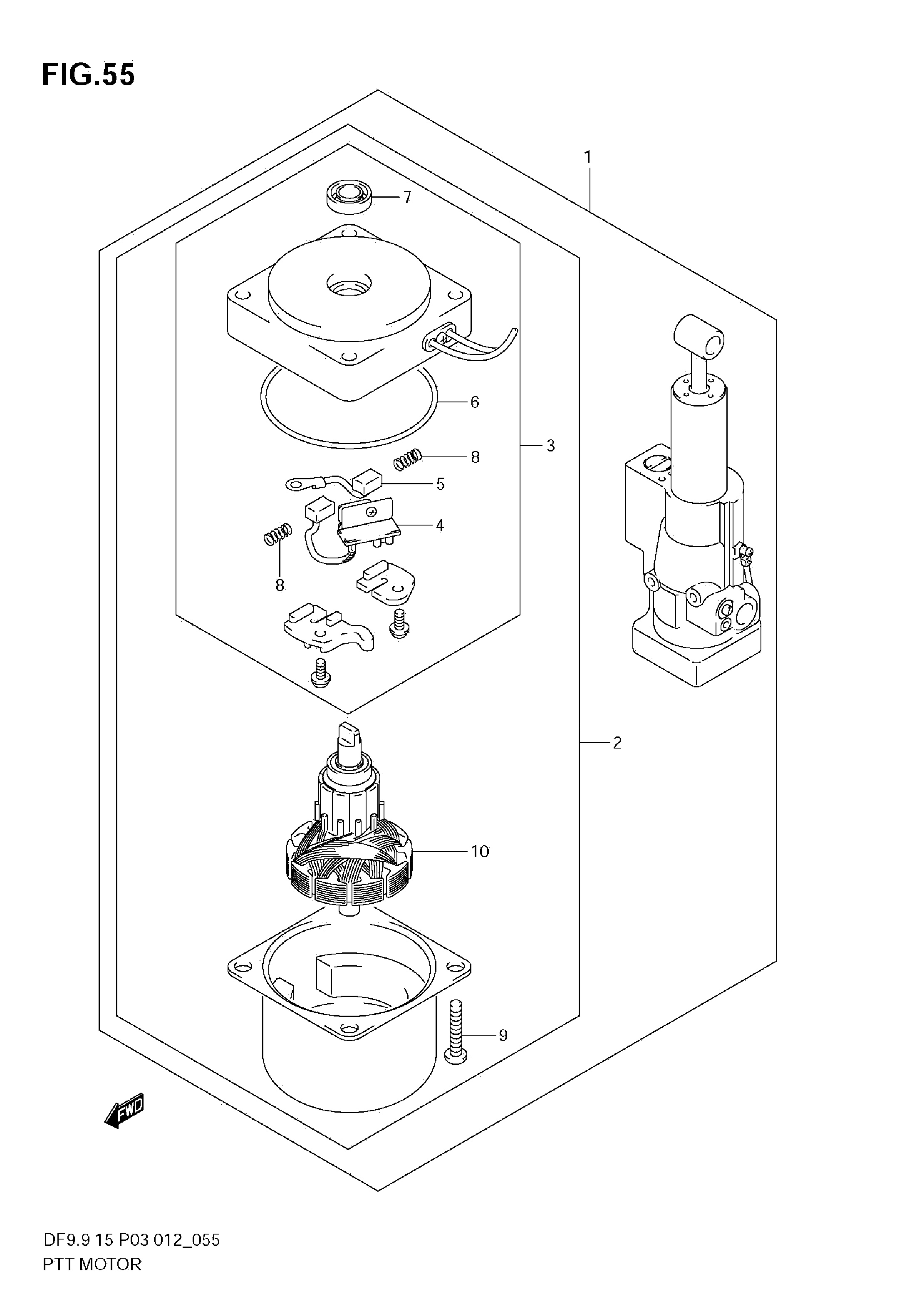 MOTEUR PTT (DF9.9TH)