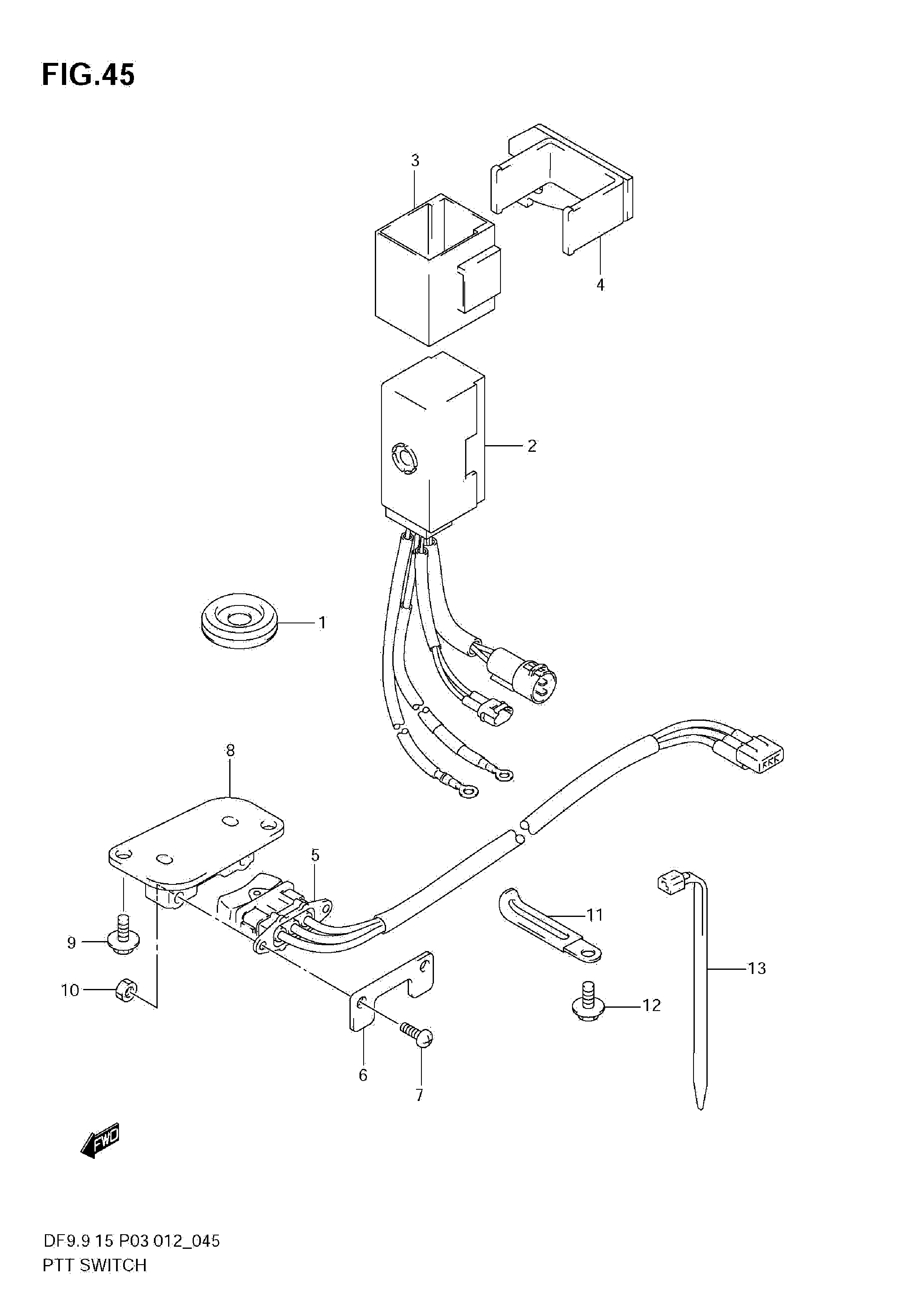 INTERRUTTORE PTT (DF9.9TH)