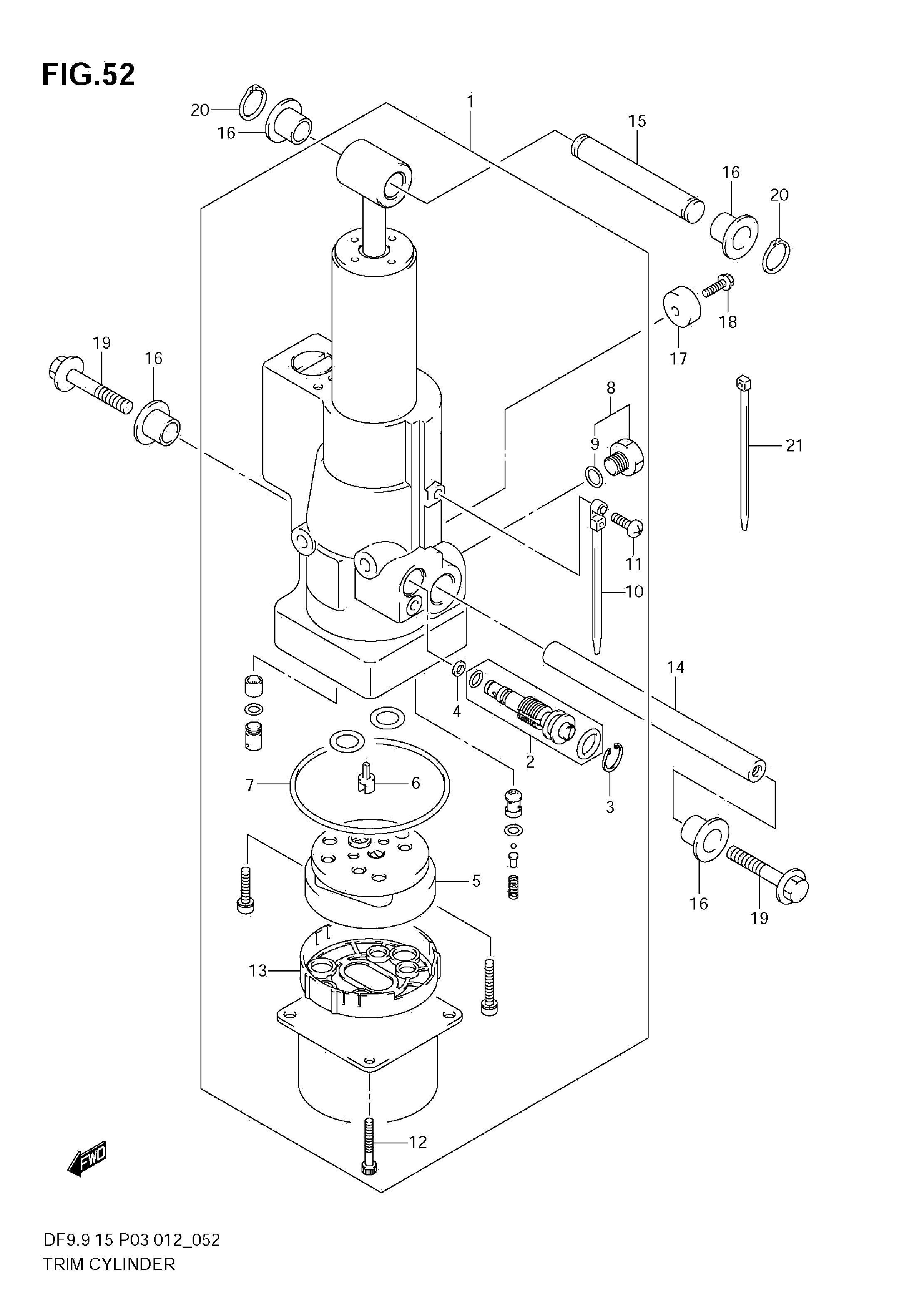 CYLINDRE DE GARNITURE (DF9.9T)