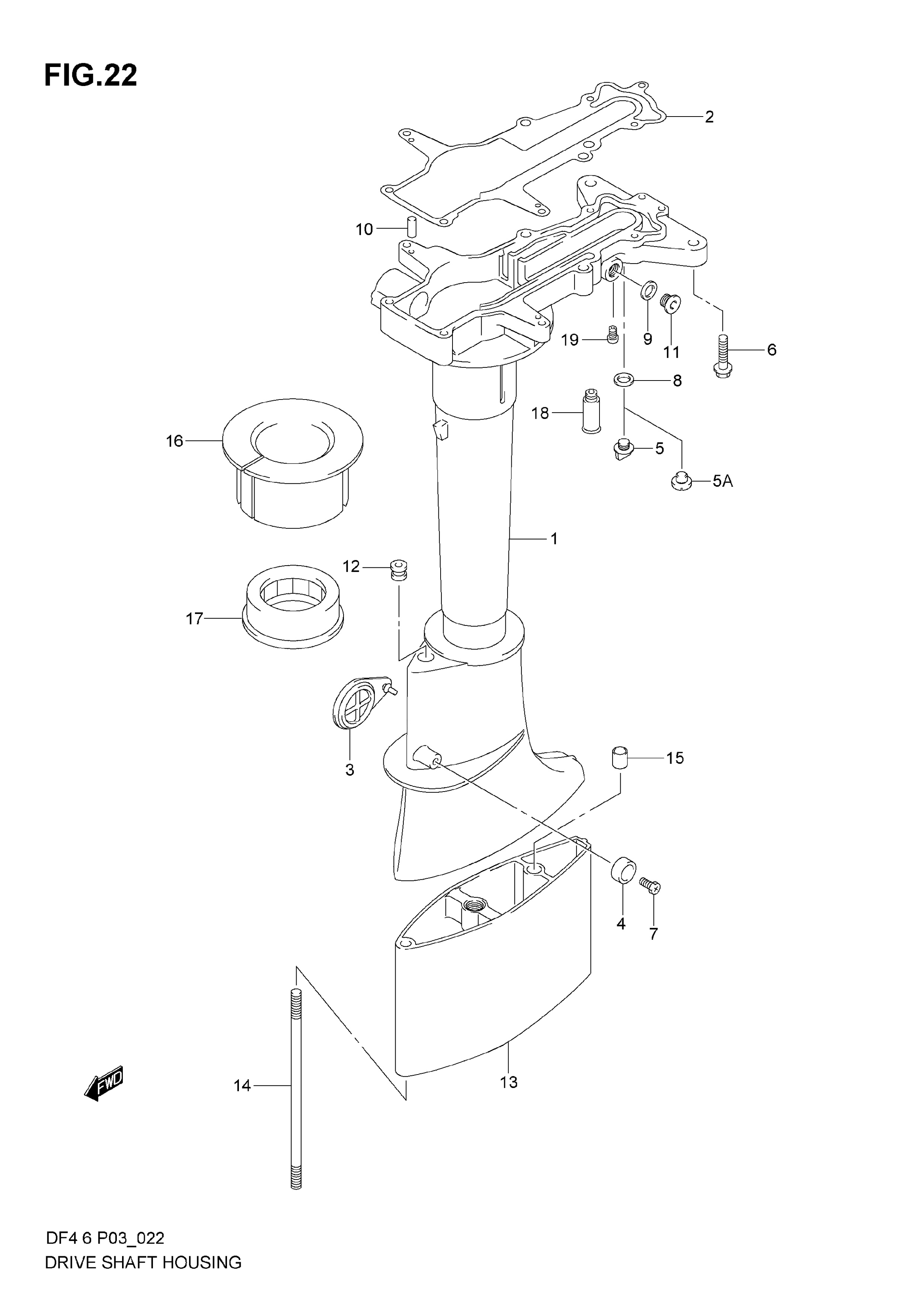 Carter d'arbre de transmission