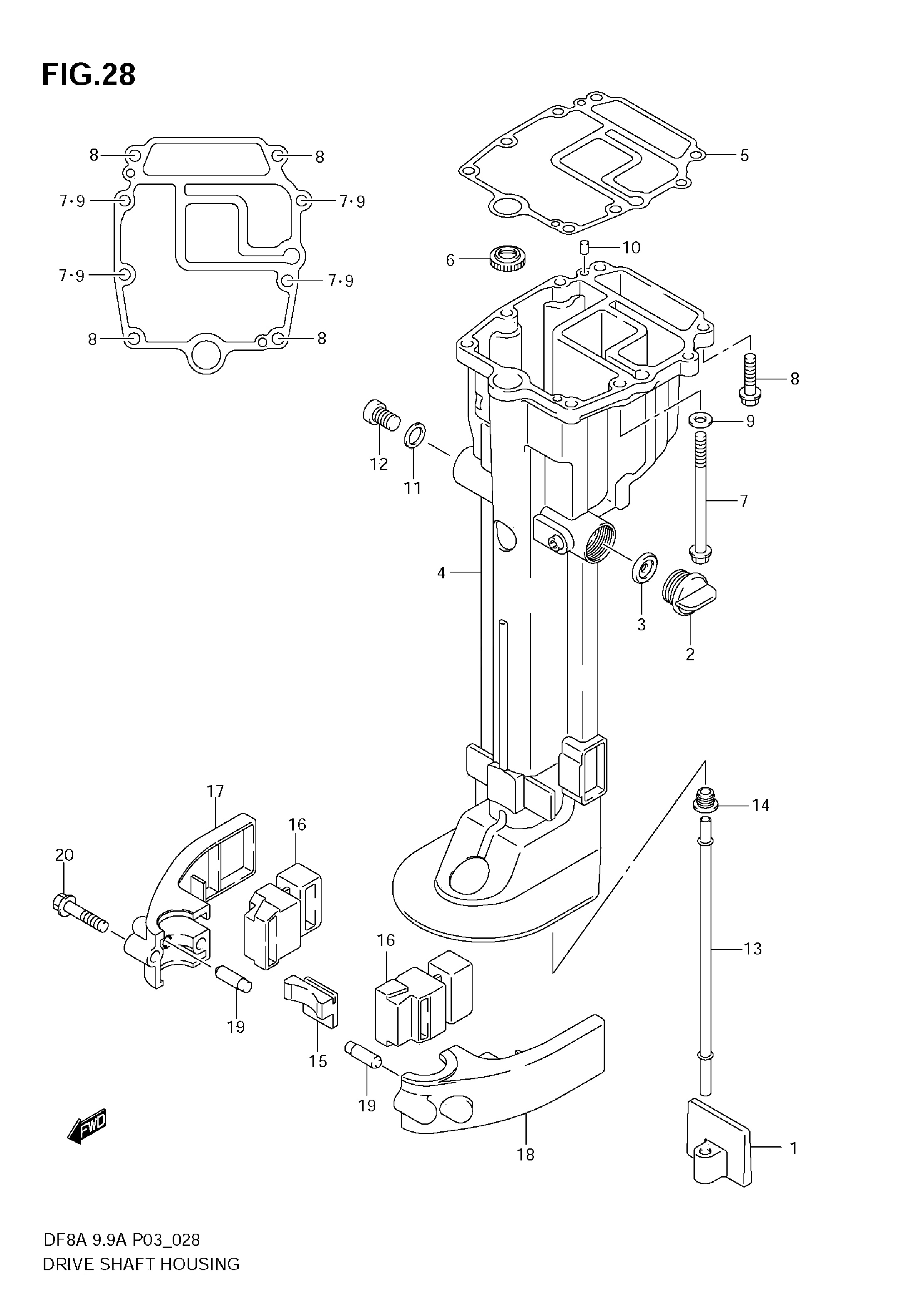 Carter d'arbre de transmission