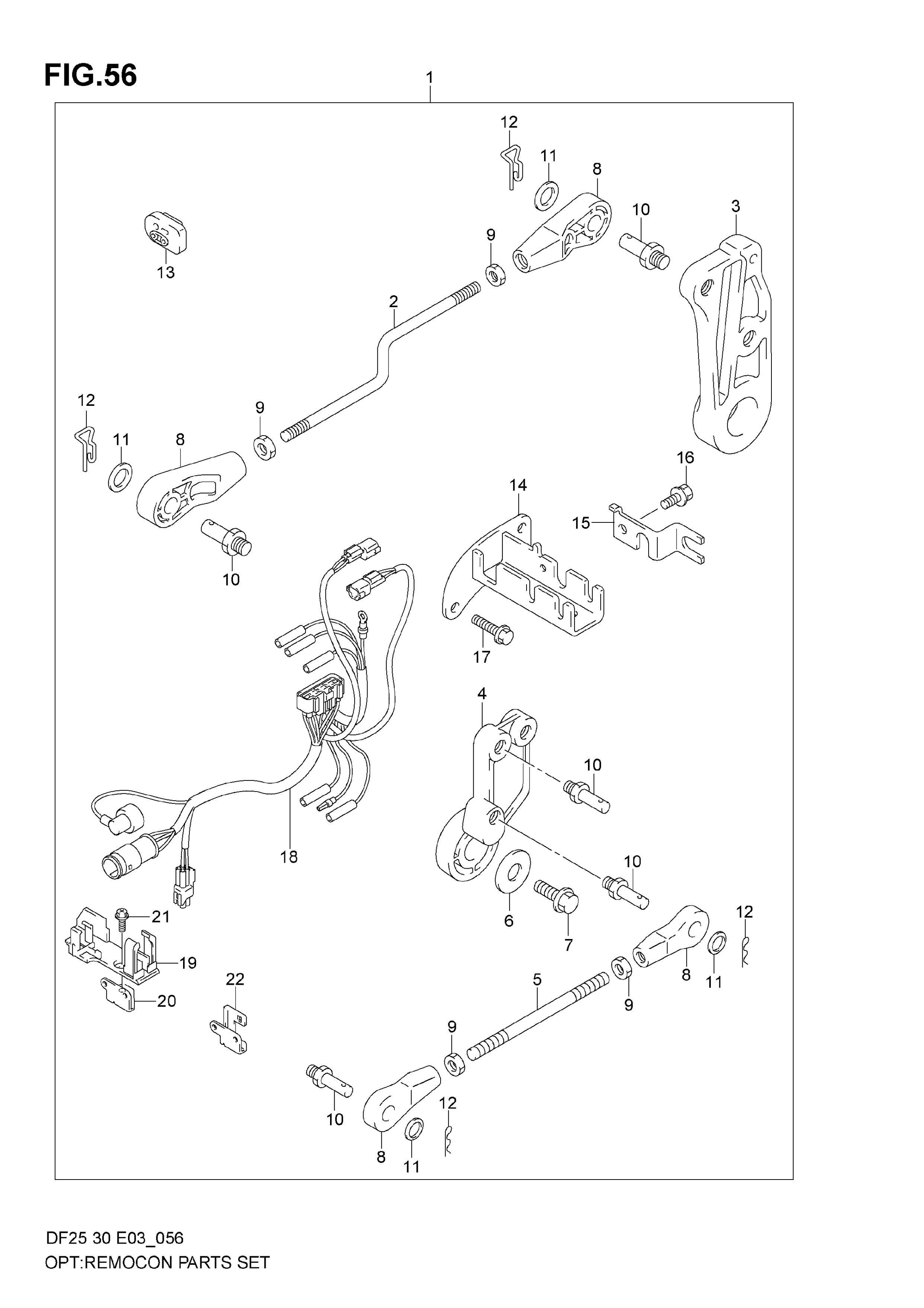 Opción - kit de piezas de control remoto