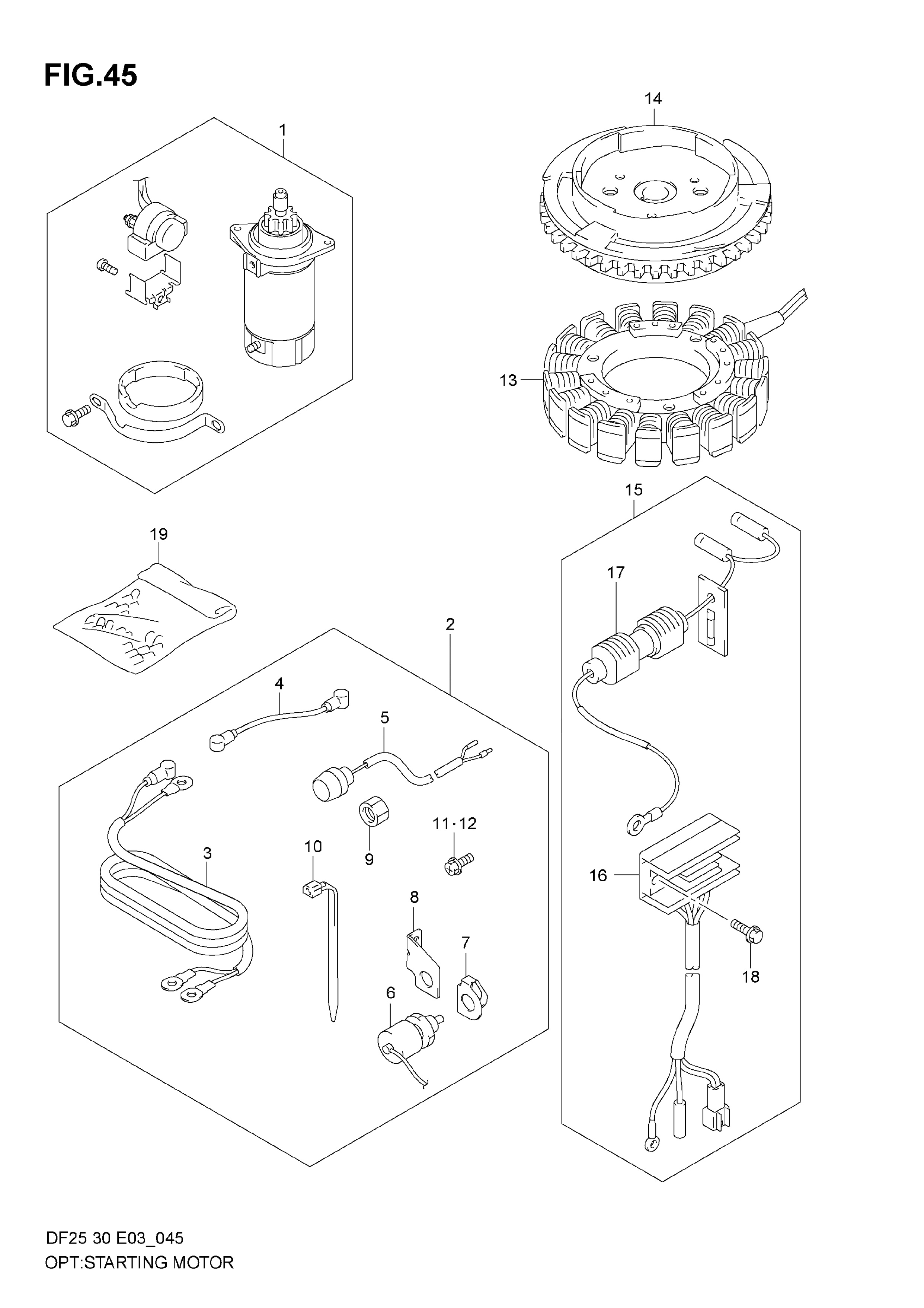 OPT DÉMARREUR MOTEUR