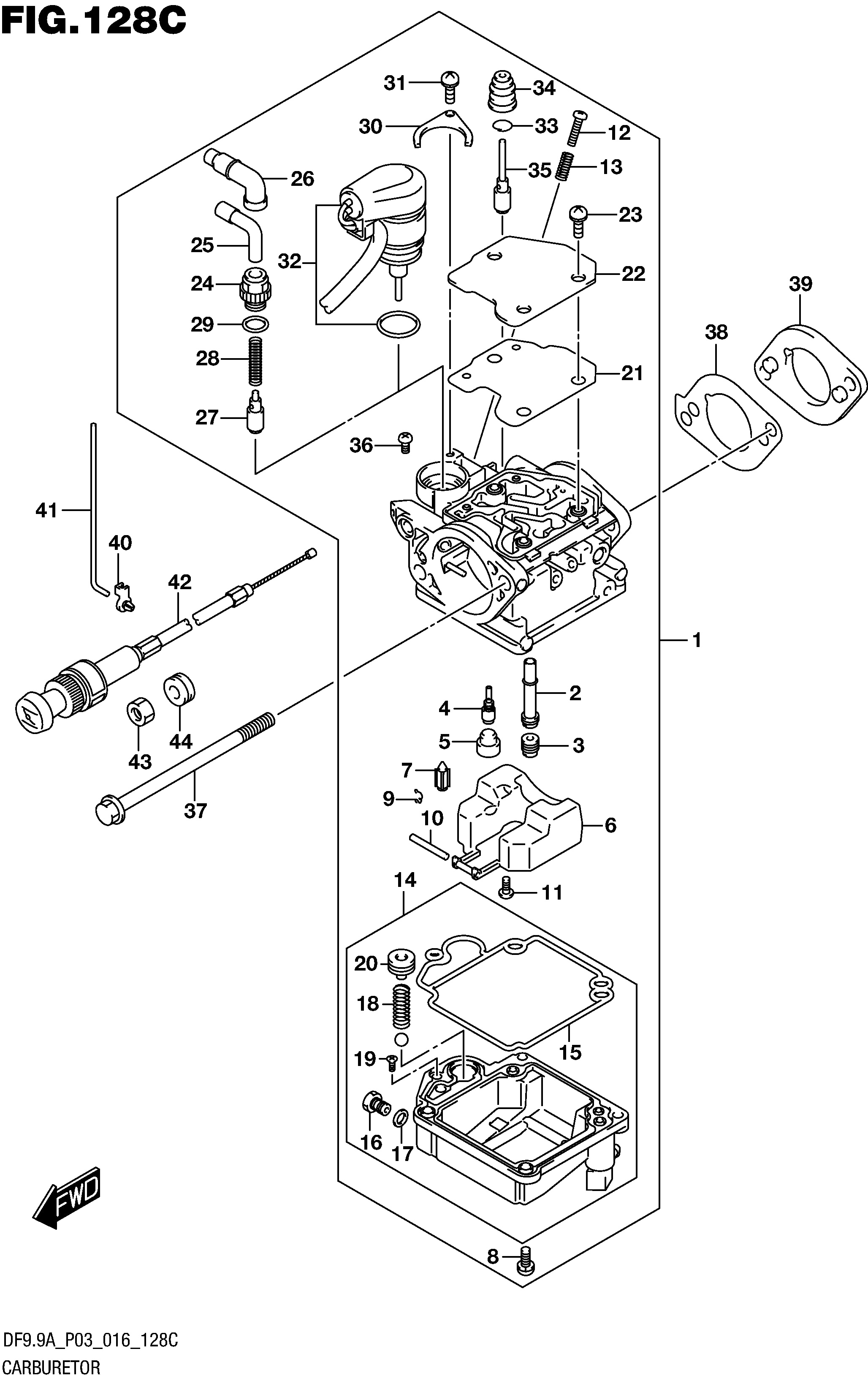 Carburateur (DF9.9A P03)