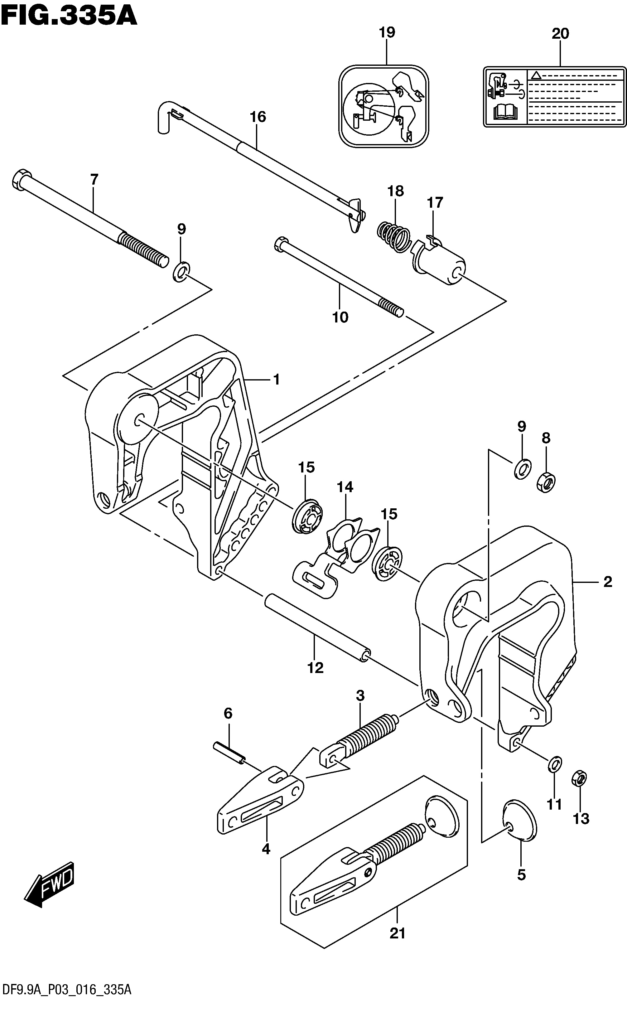 Support de fixation (DF8A P03)