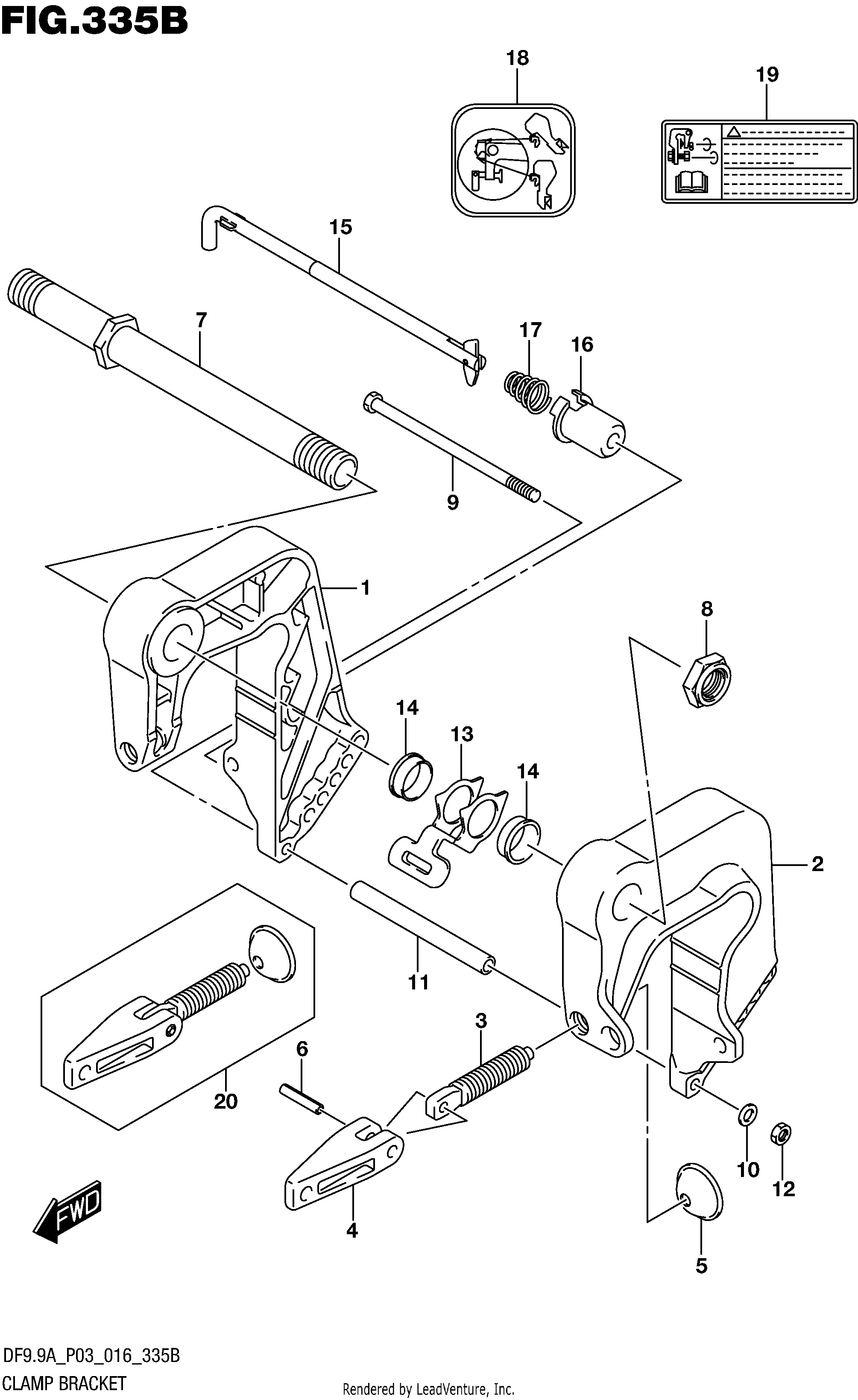 Support de fixation (DF8AR P03)
