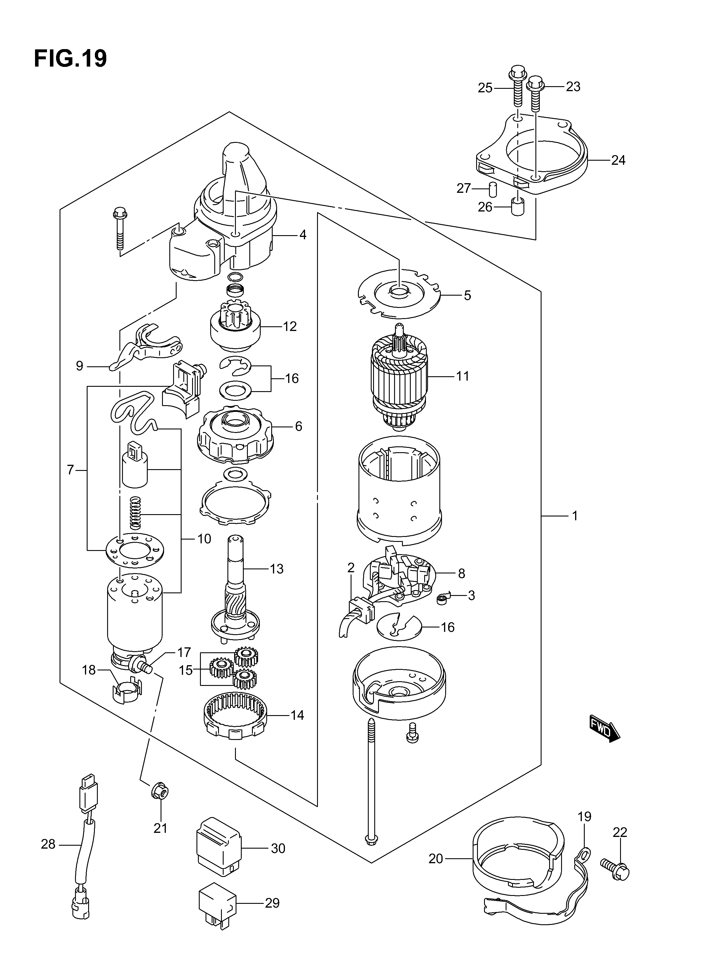 DEMARREUR MOTEUR