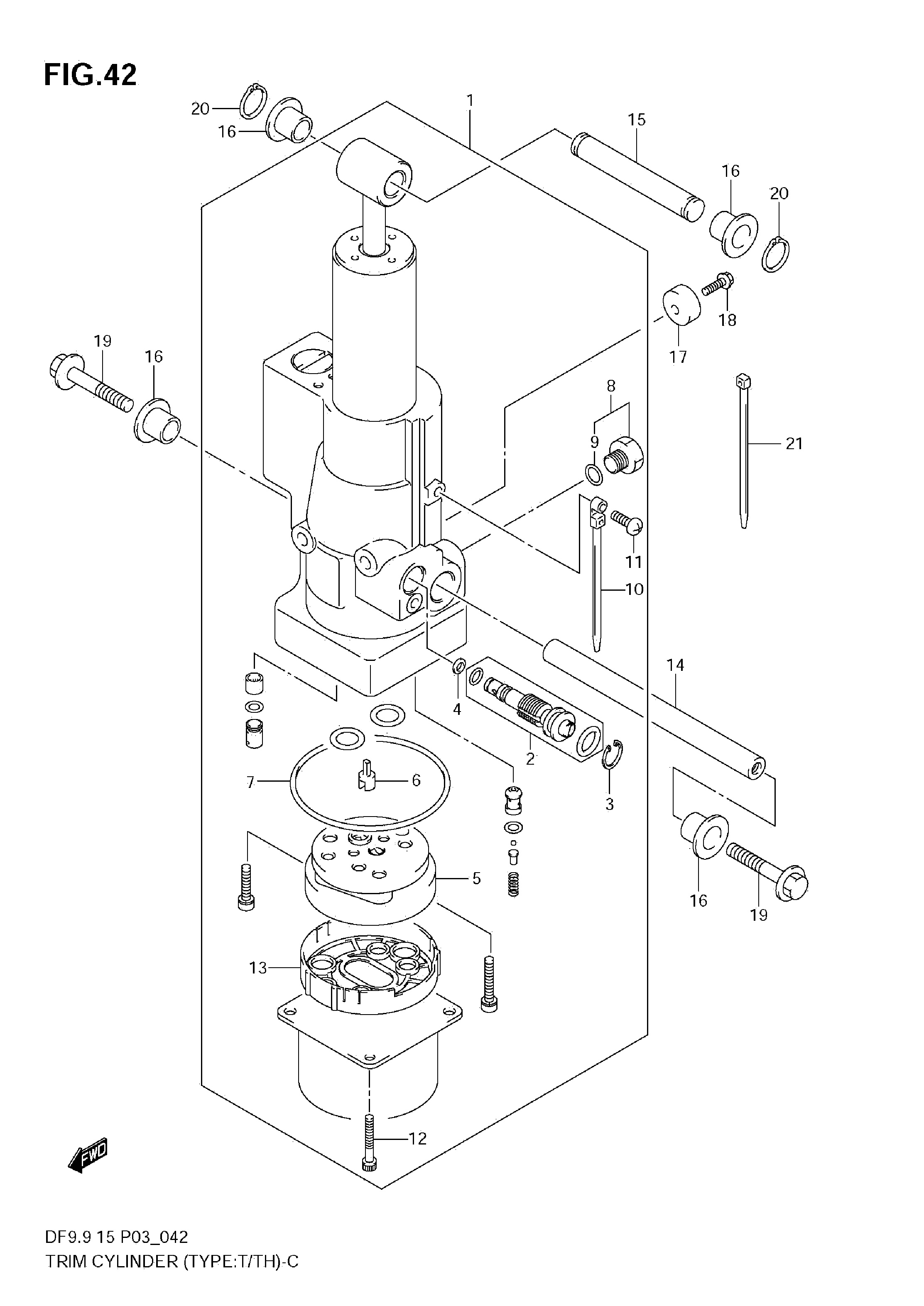 CYLINDRE DE GARNITURE (TYPE T TH)