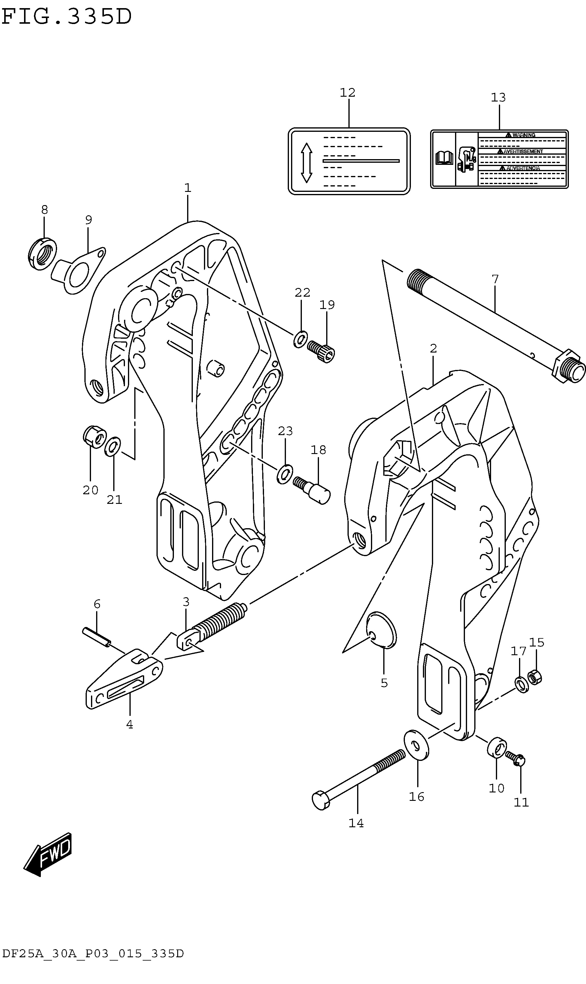 Support de fixation (DF25AQ P03)