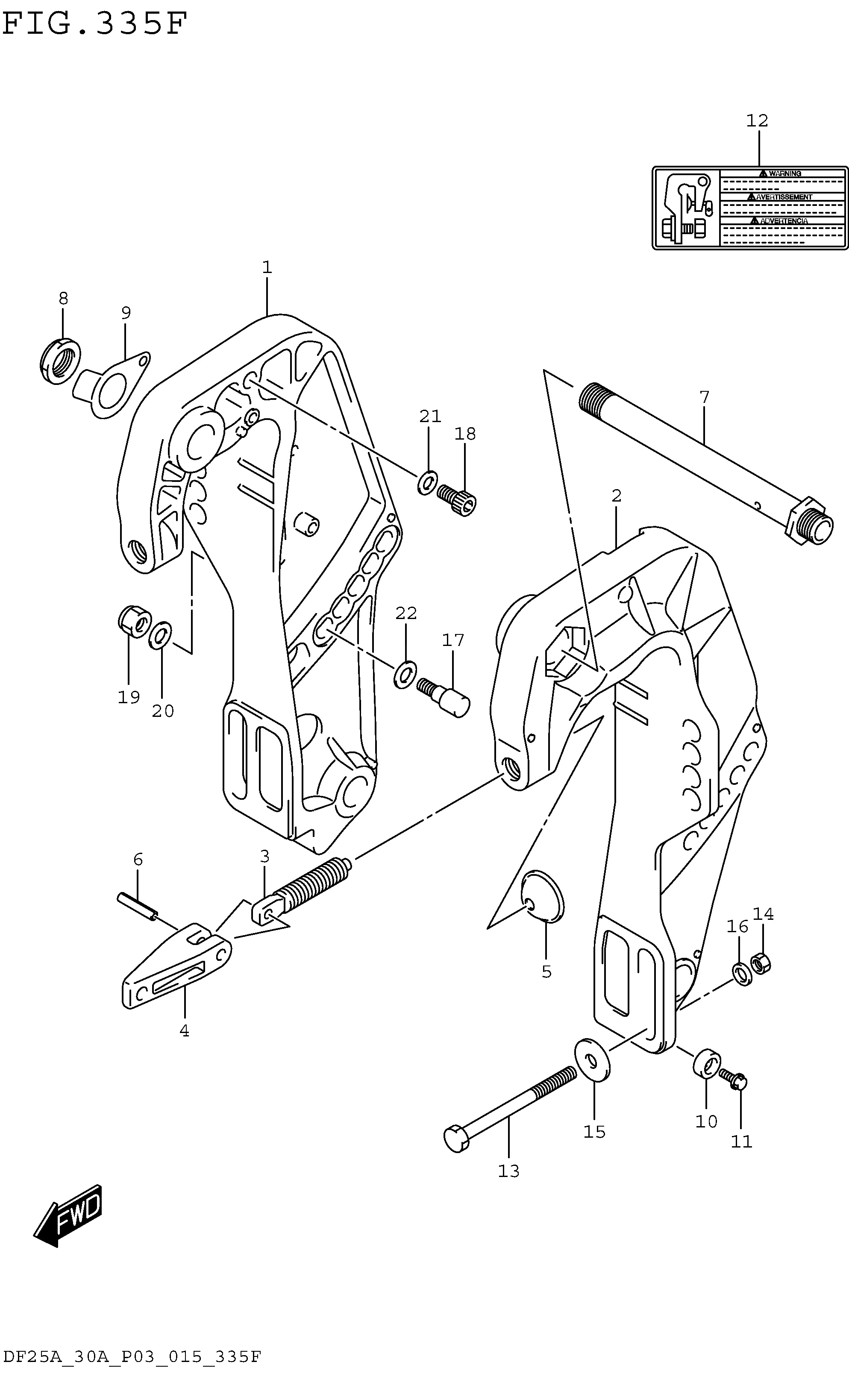 Support de fixation (DF30ATH P03)