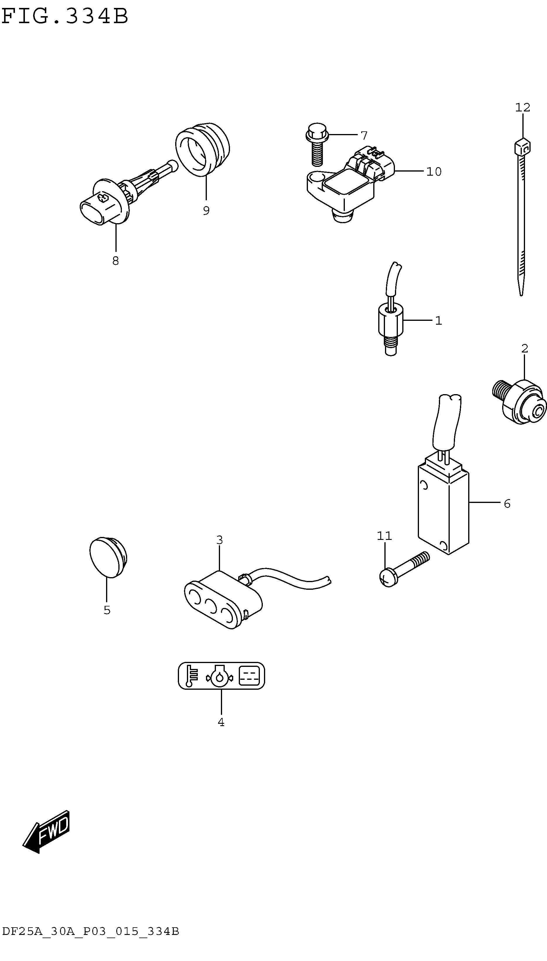COMMUTATEUR DE CAPTEUR (DF25AR P03)