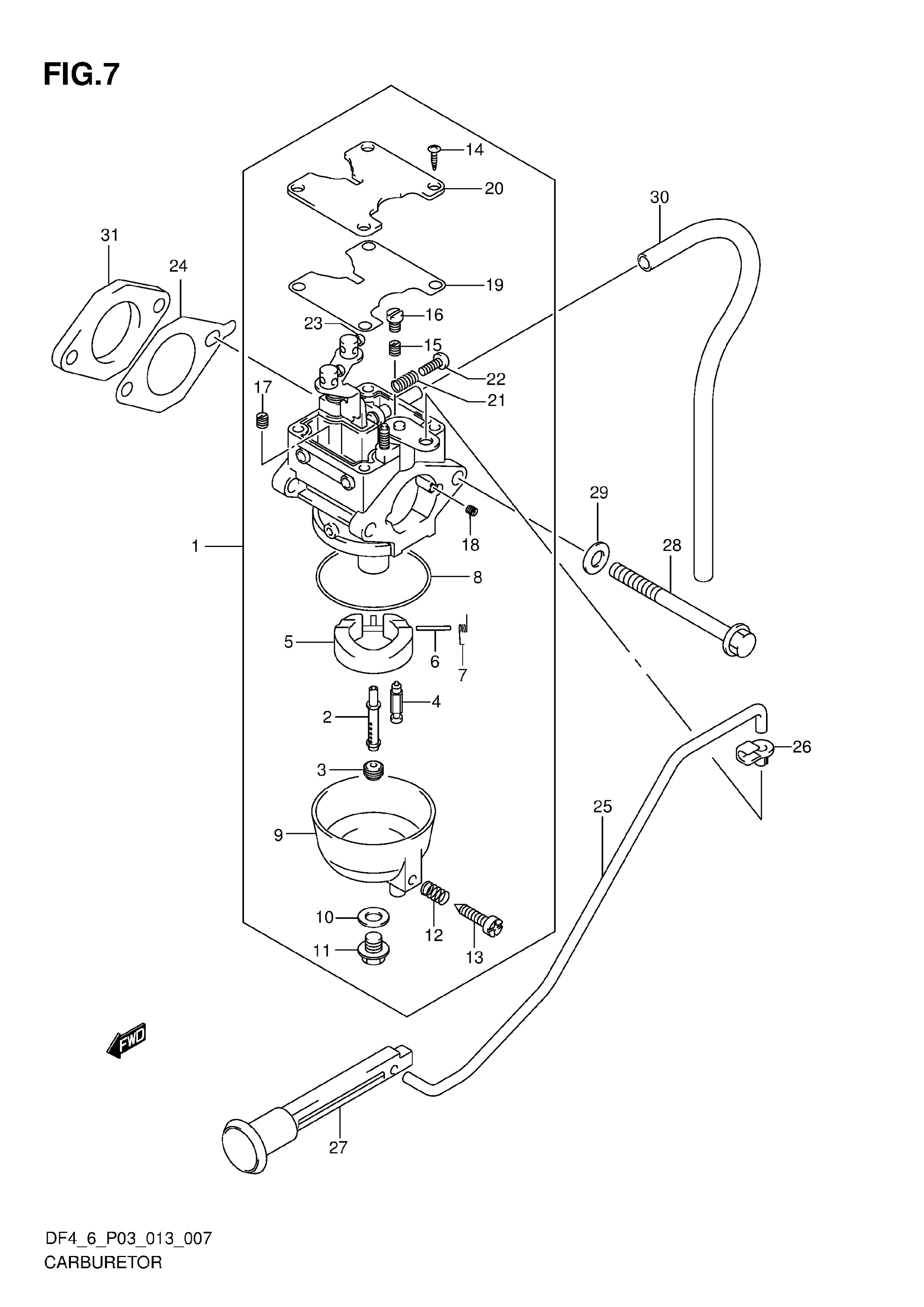 Carburateur (DF4 P03)