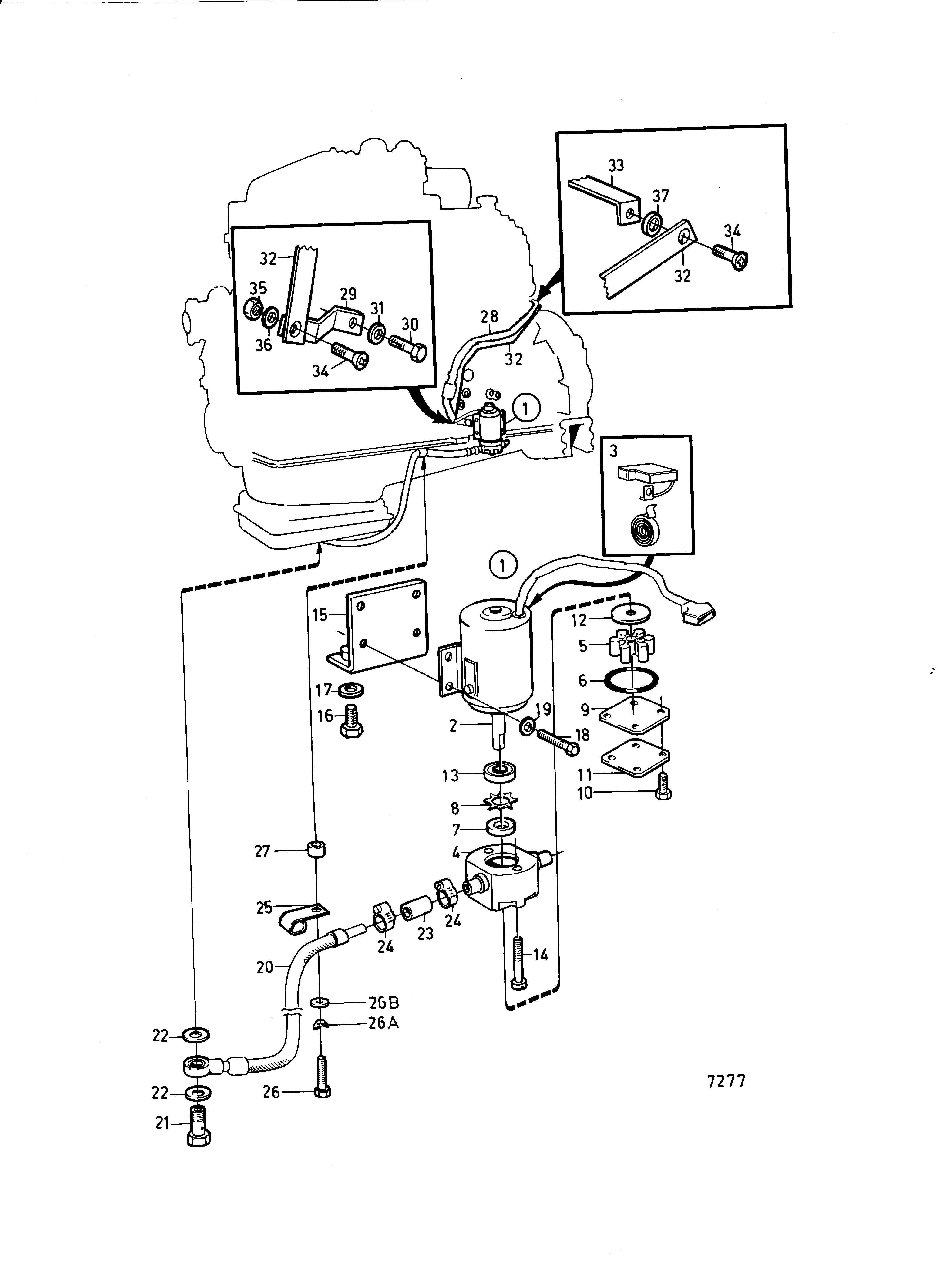 Pompe de cale d’huile électrique et pièces de montage