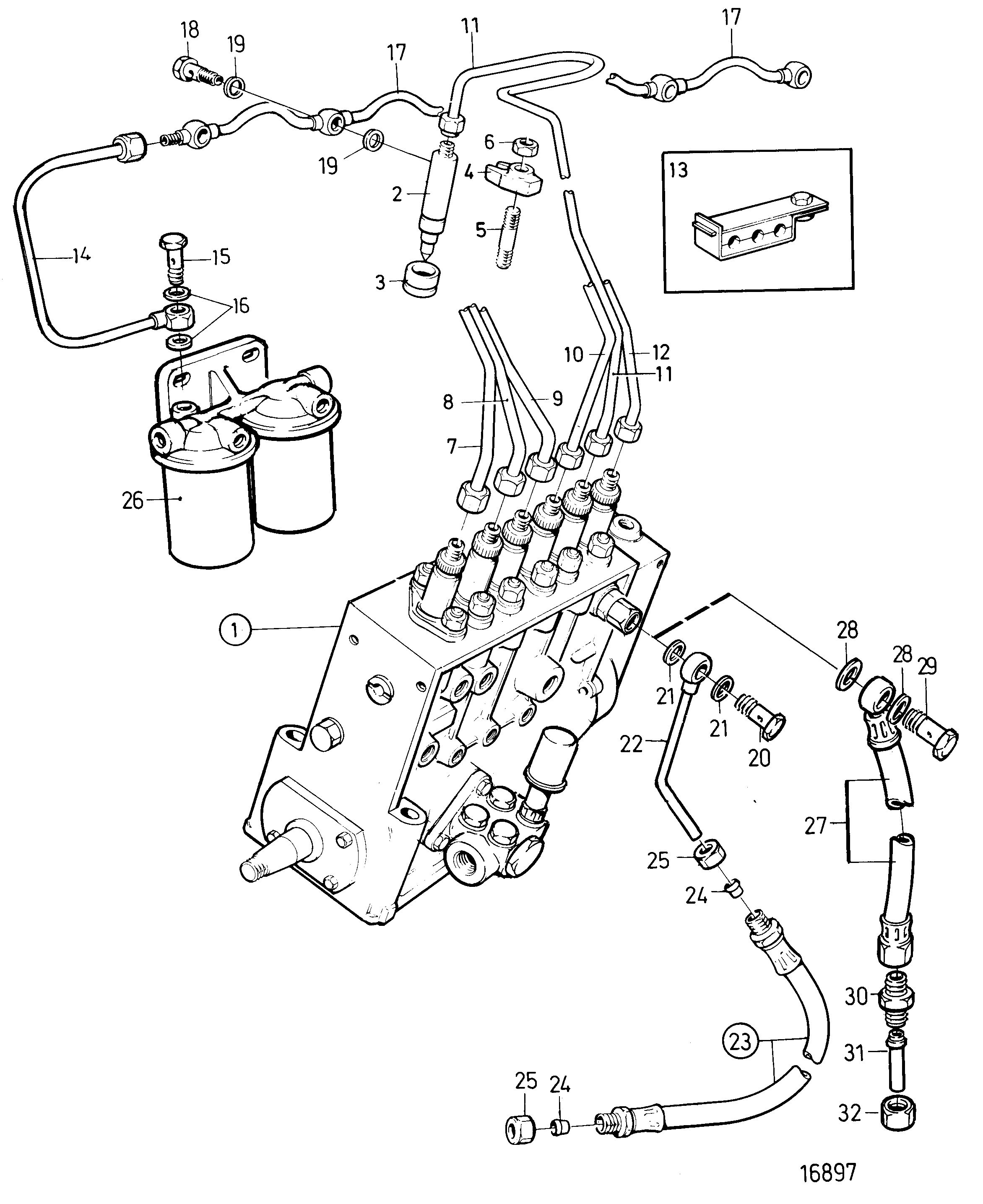 Injecteur de carburant et tuyaux de refoulement