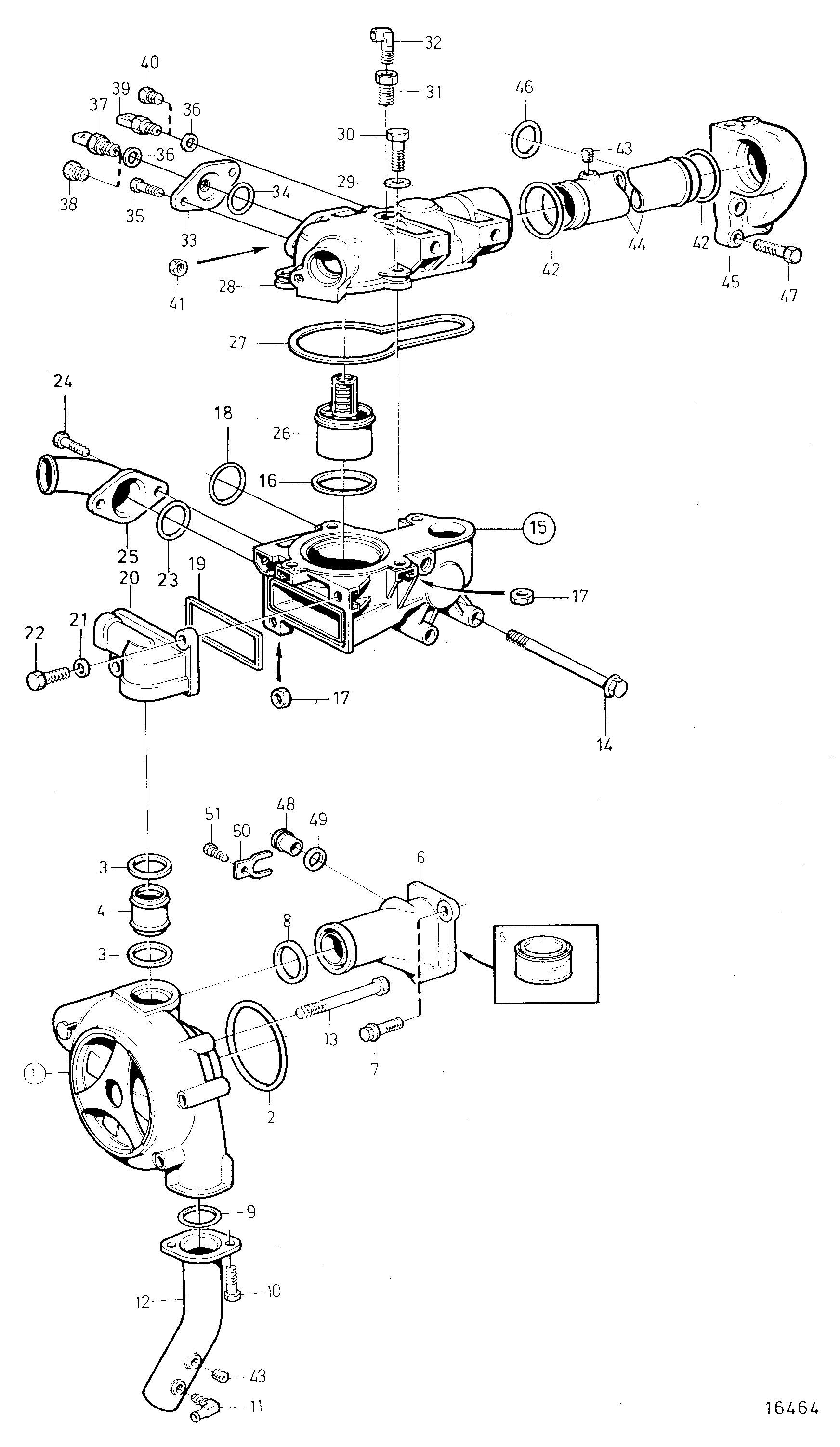 Pompe à eau et boîtier de thermostat