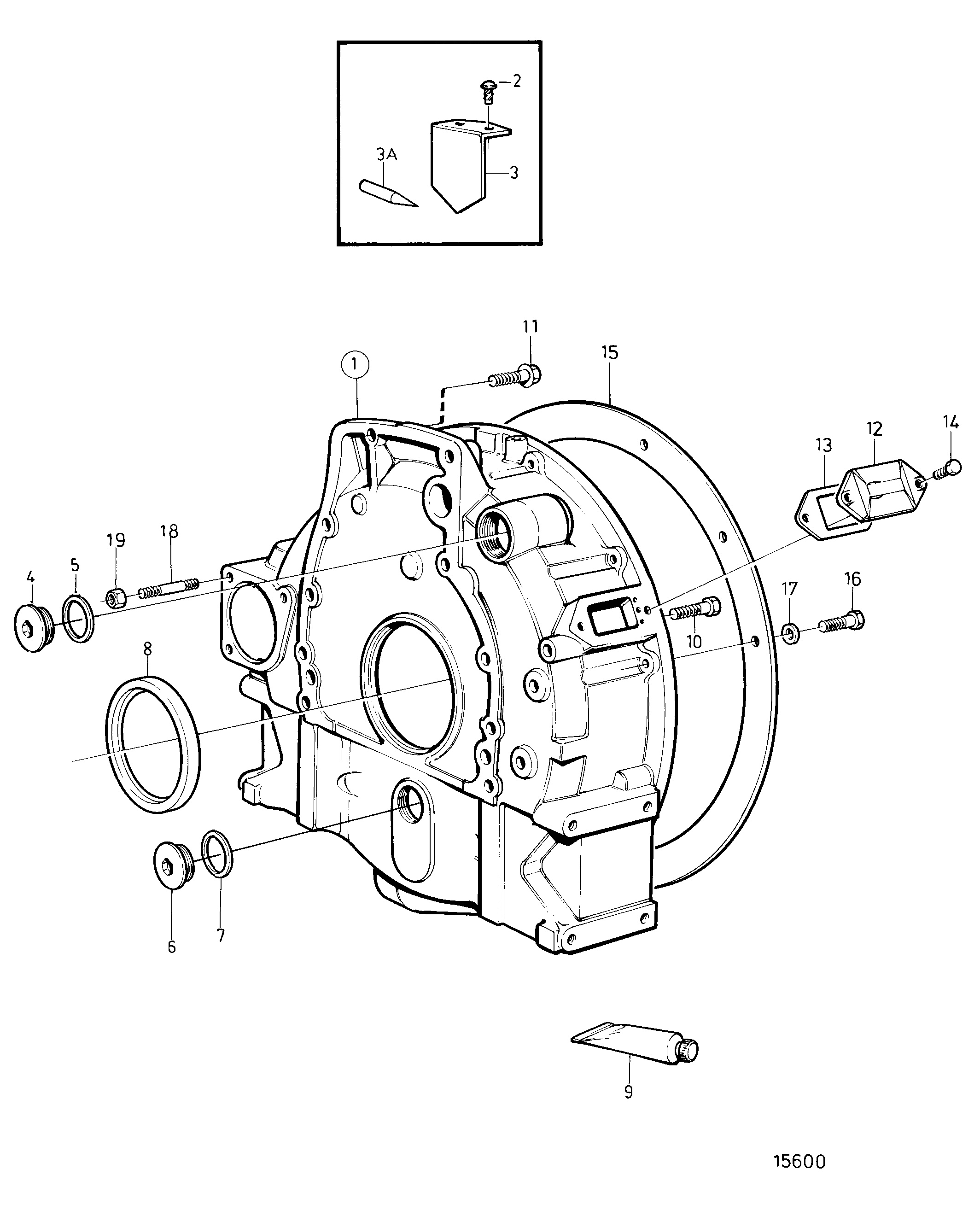 Carter de volant moteur