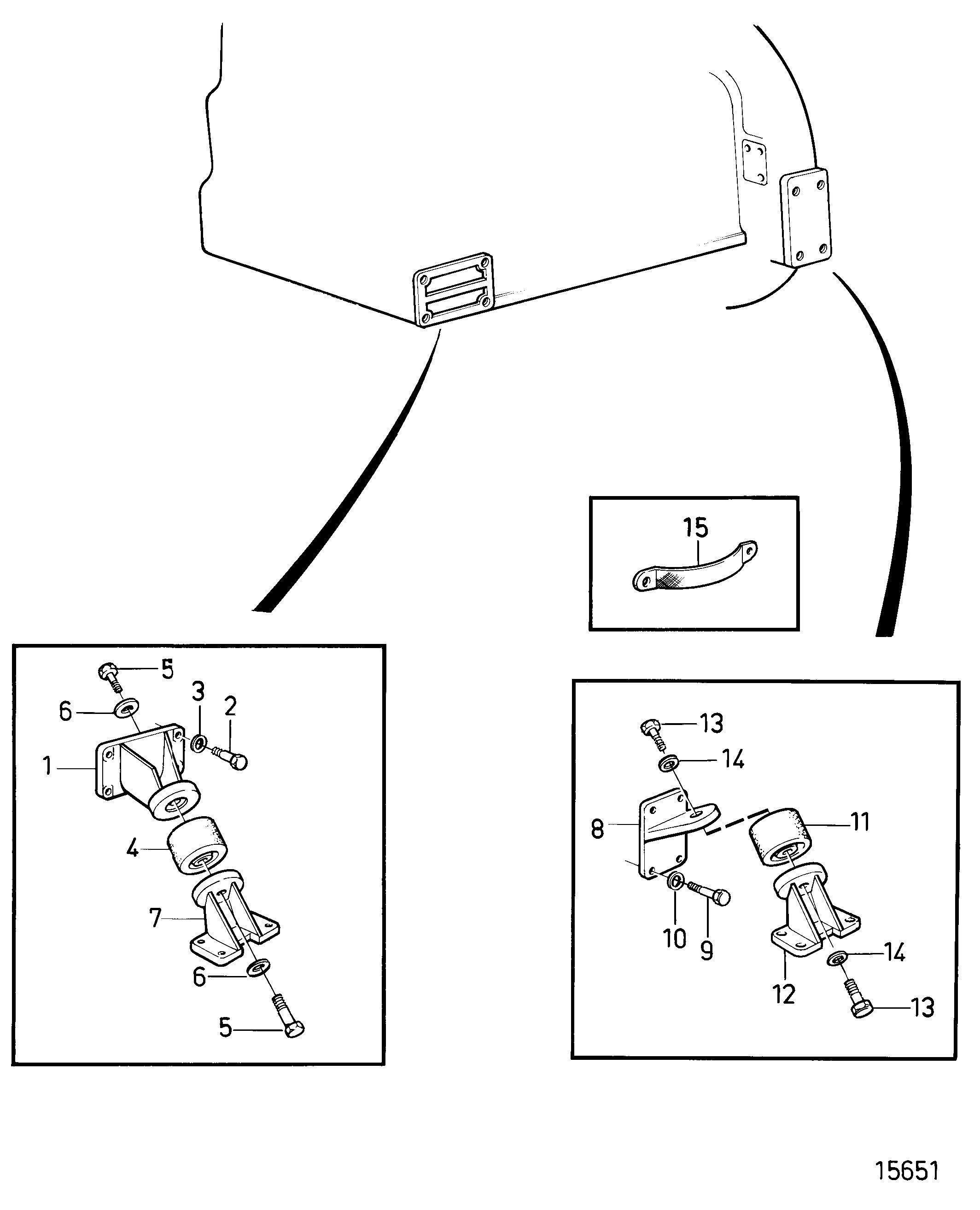 Suspension de moteur flexible