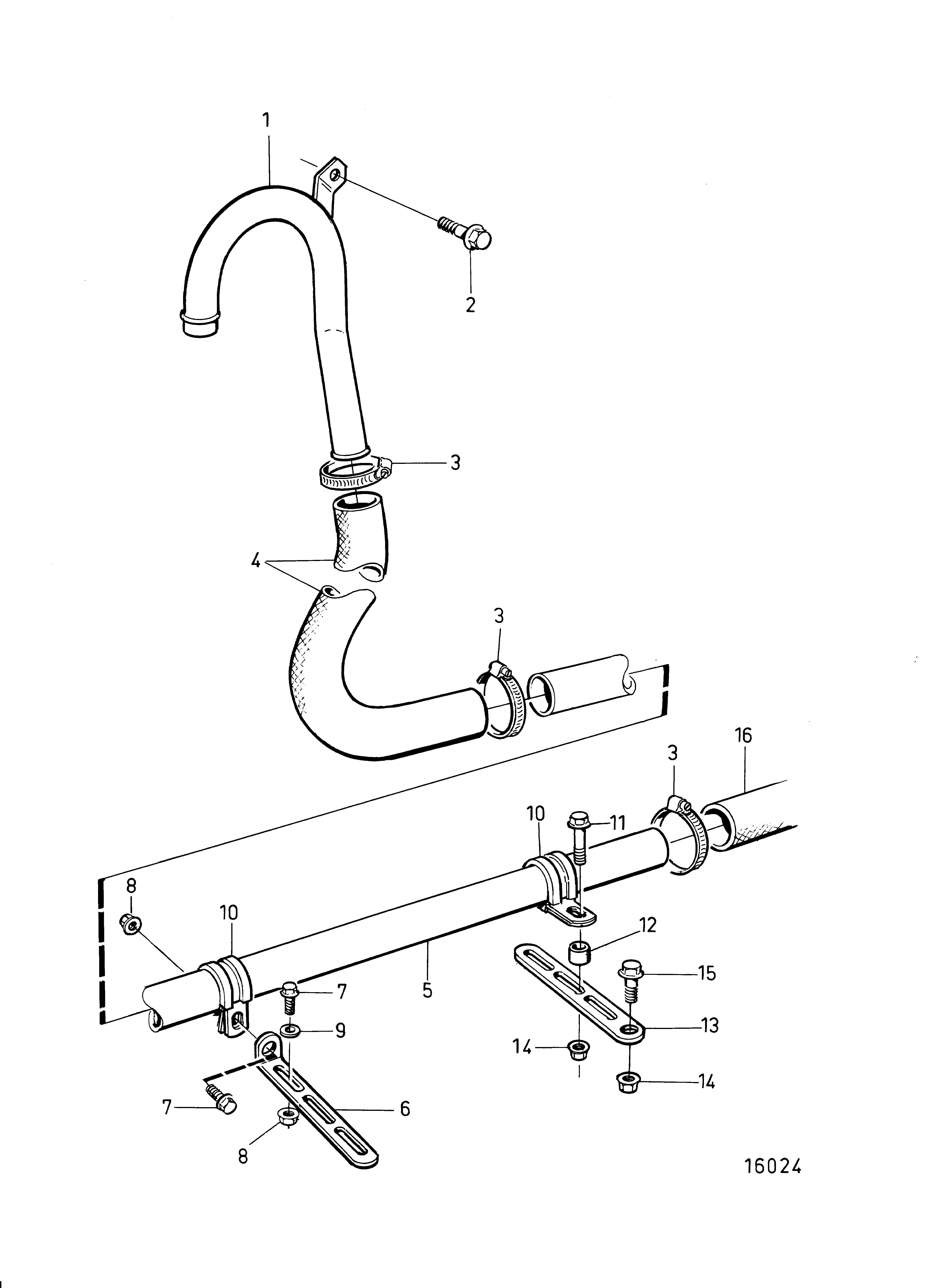 Ventilation du carter avec tuyau allonge