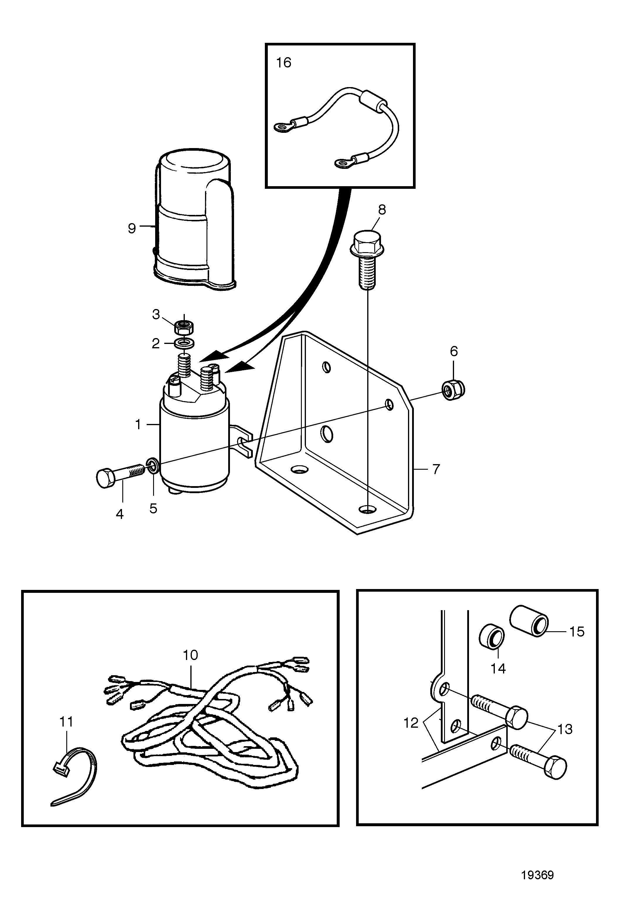 Relais pour Composant de démarreur
