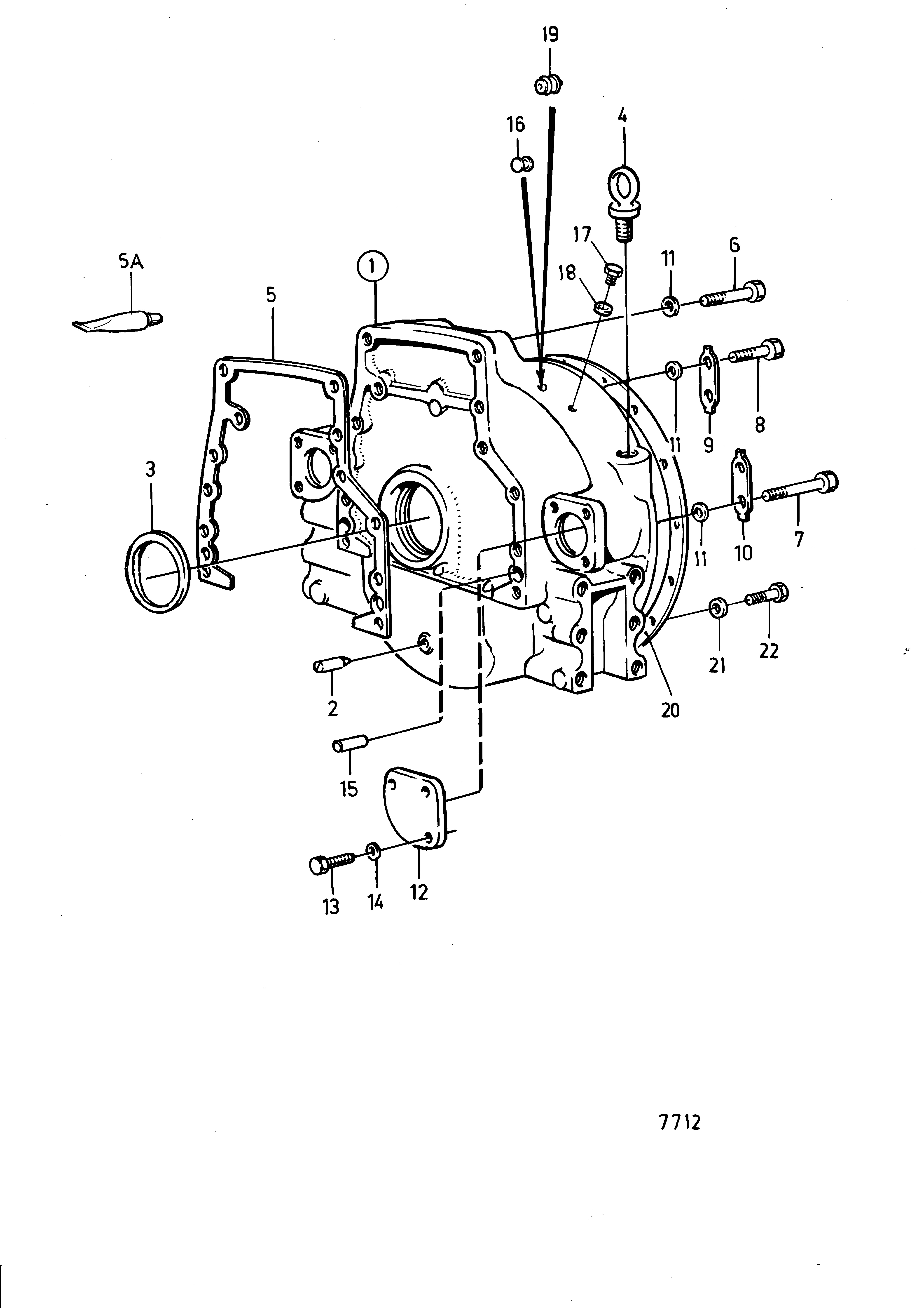 Carter de volant moteur
