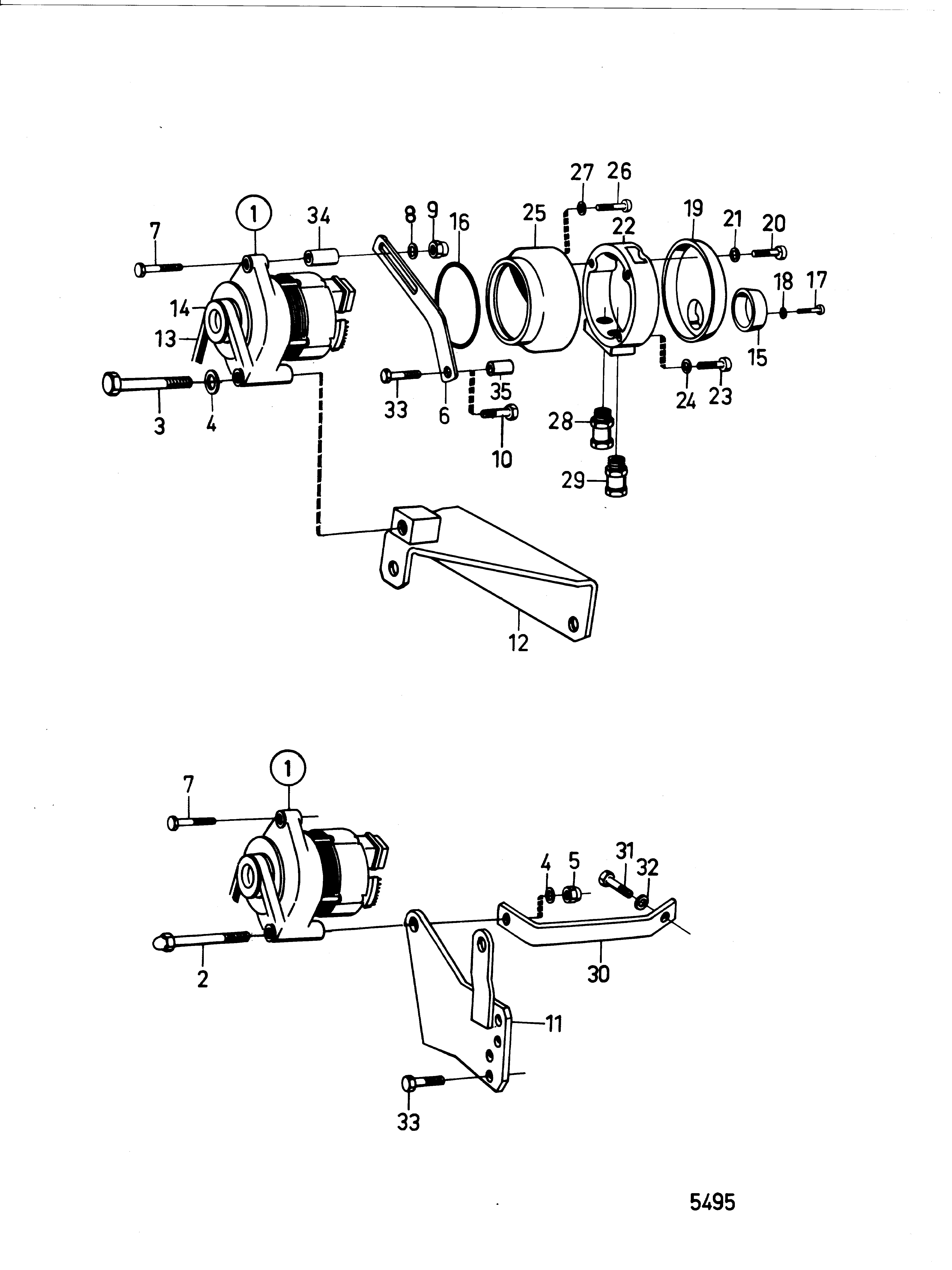 Composants d’alternateur et d’installation, moteur classifié