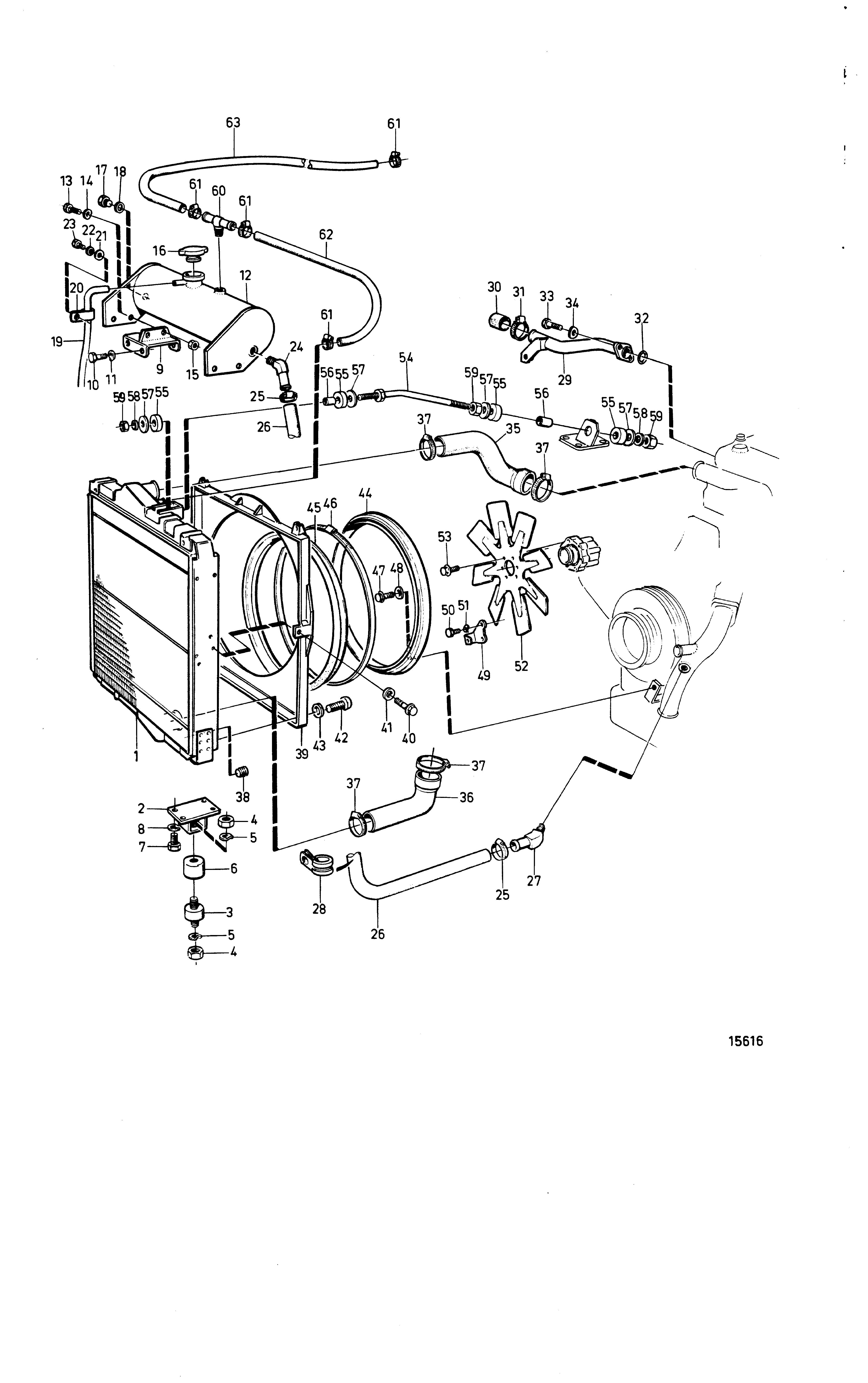 Radiateur et ventilateur, modèle récent