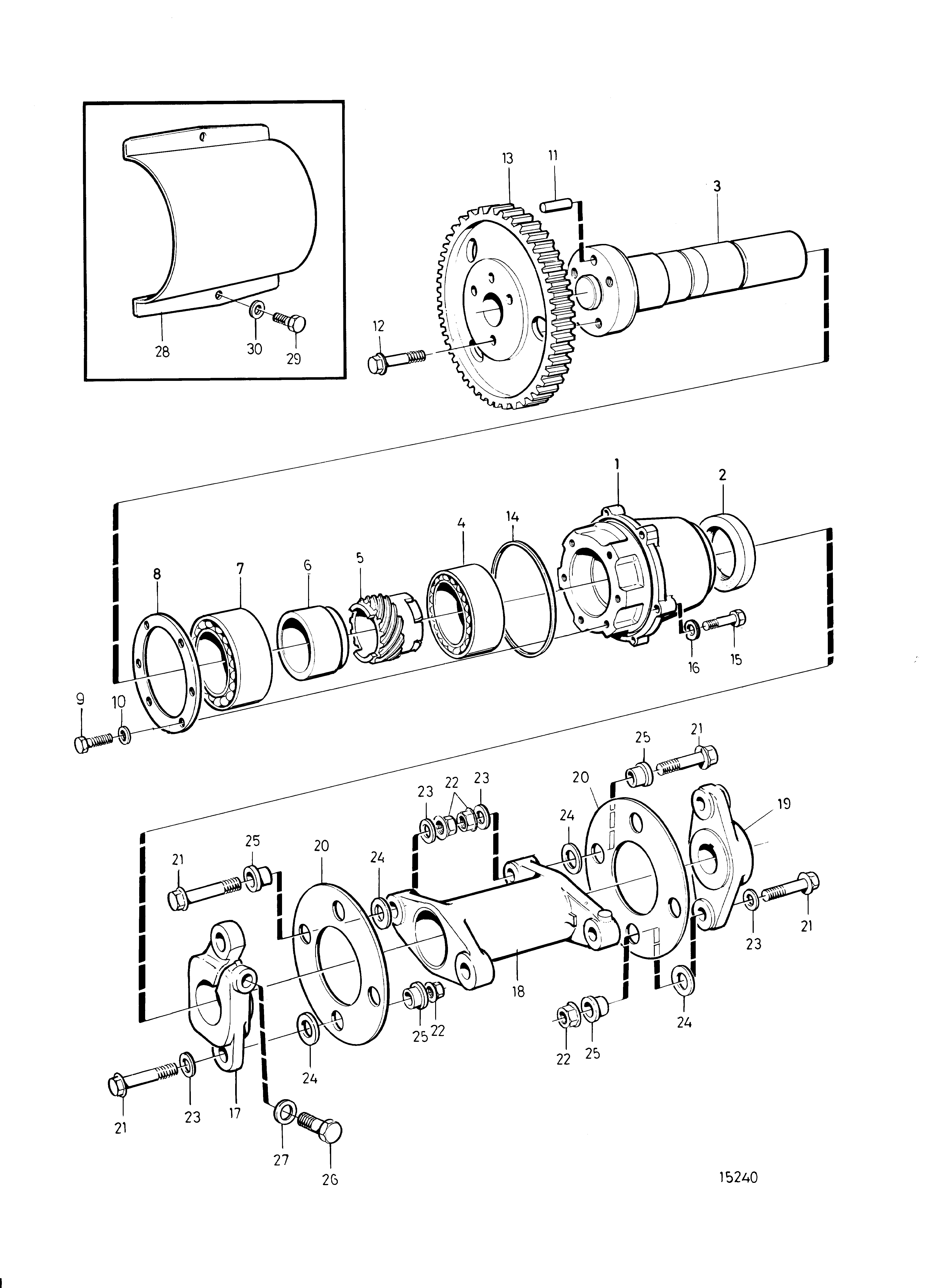 Accouplement pour pompe d’injection de carburant avec capot
