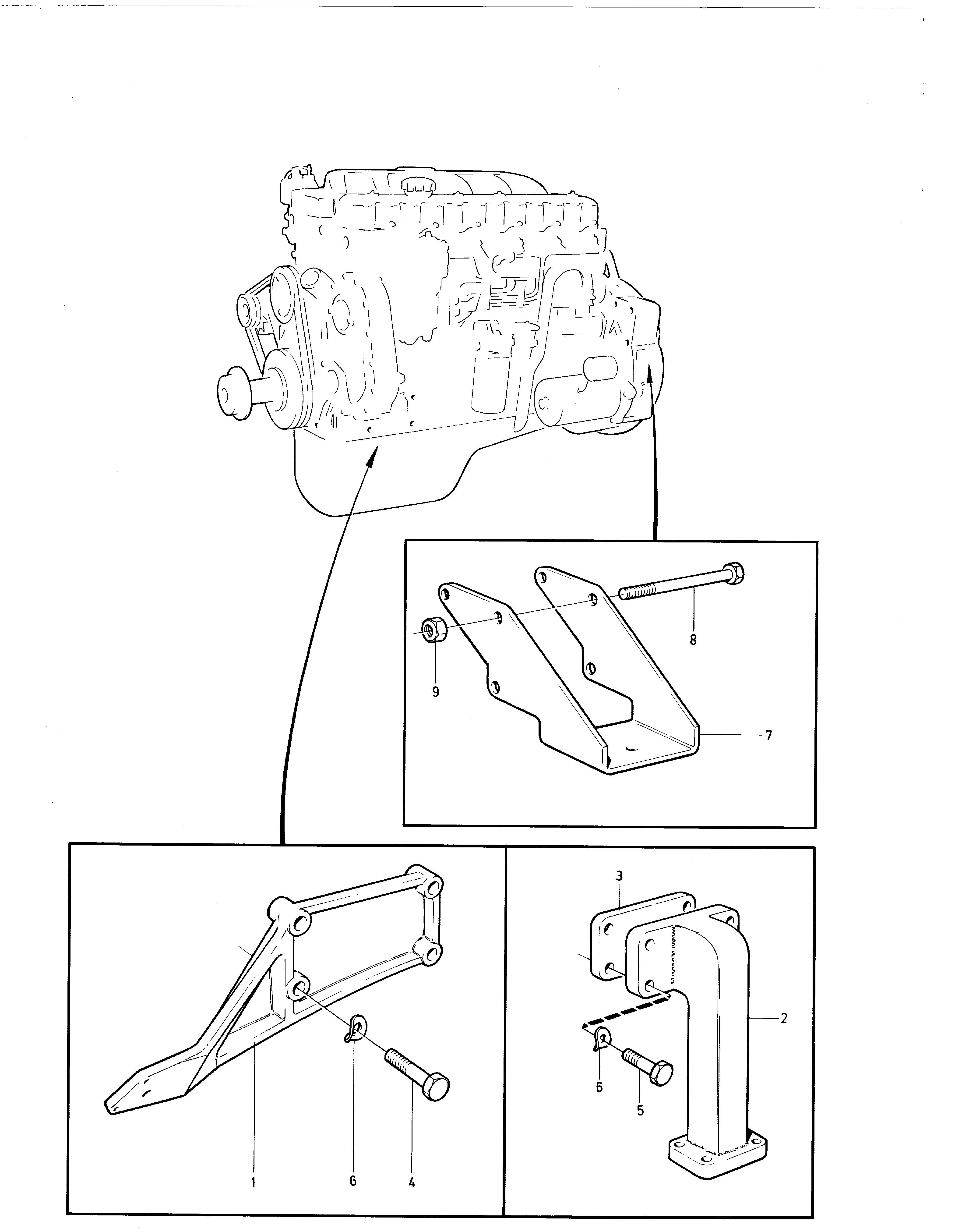Suspension du moteur