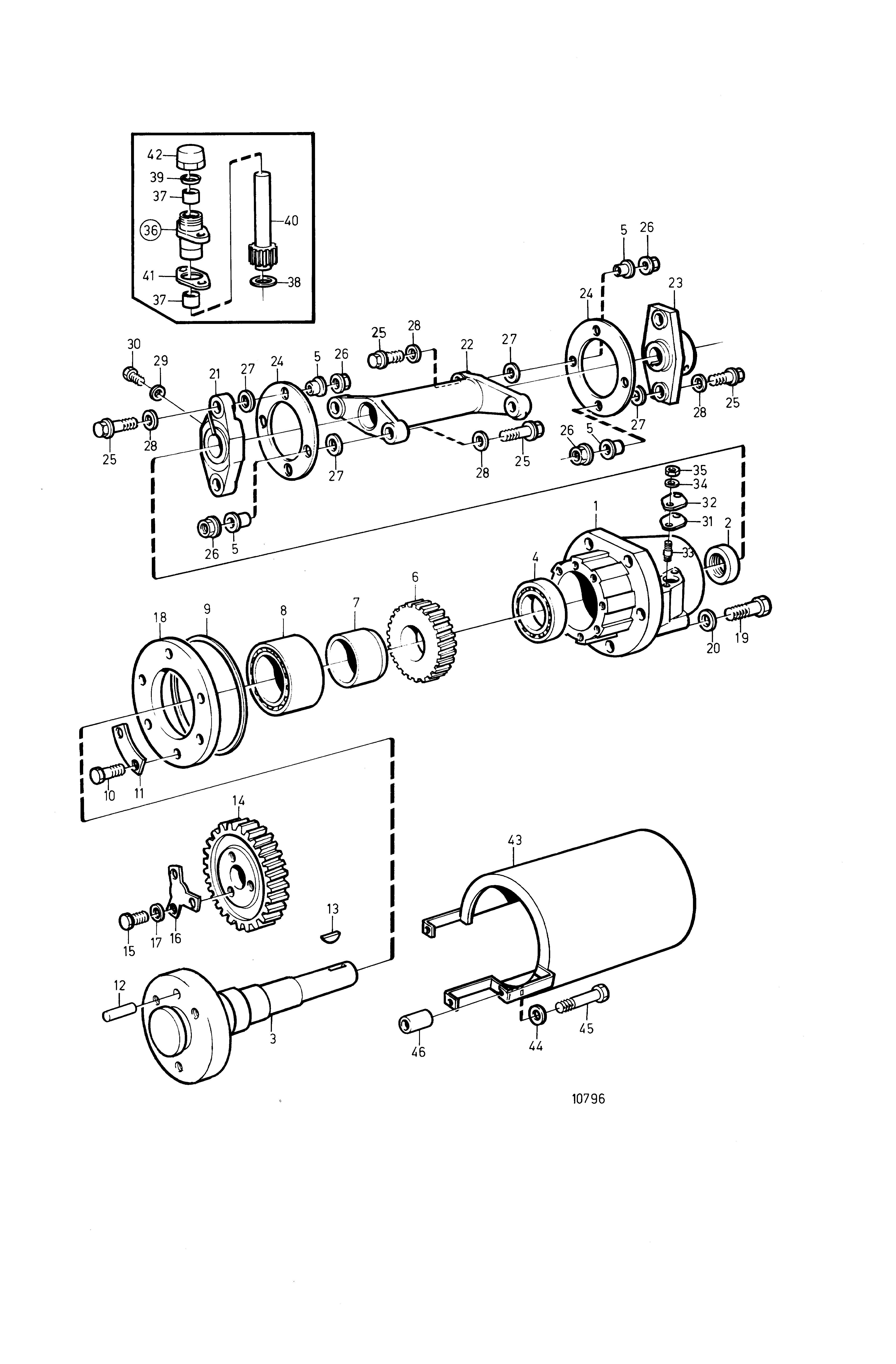Pompe d’injection de carburant Accouplement.