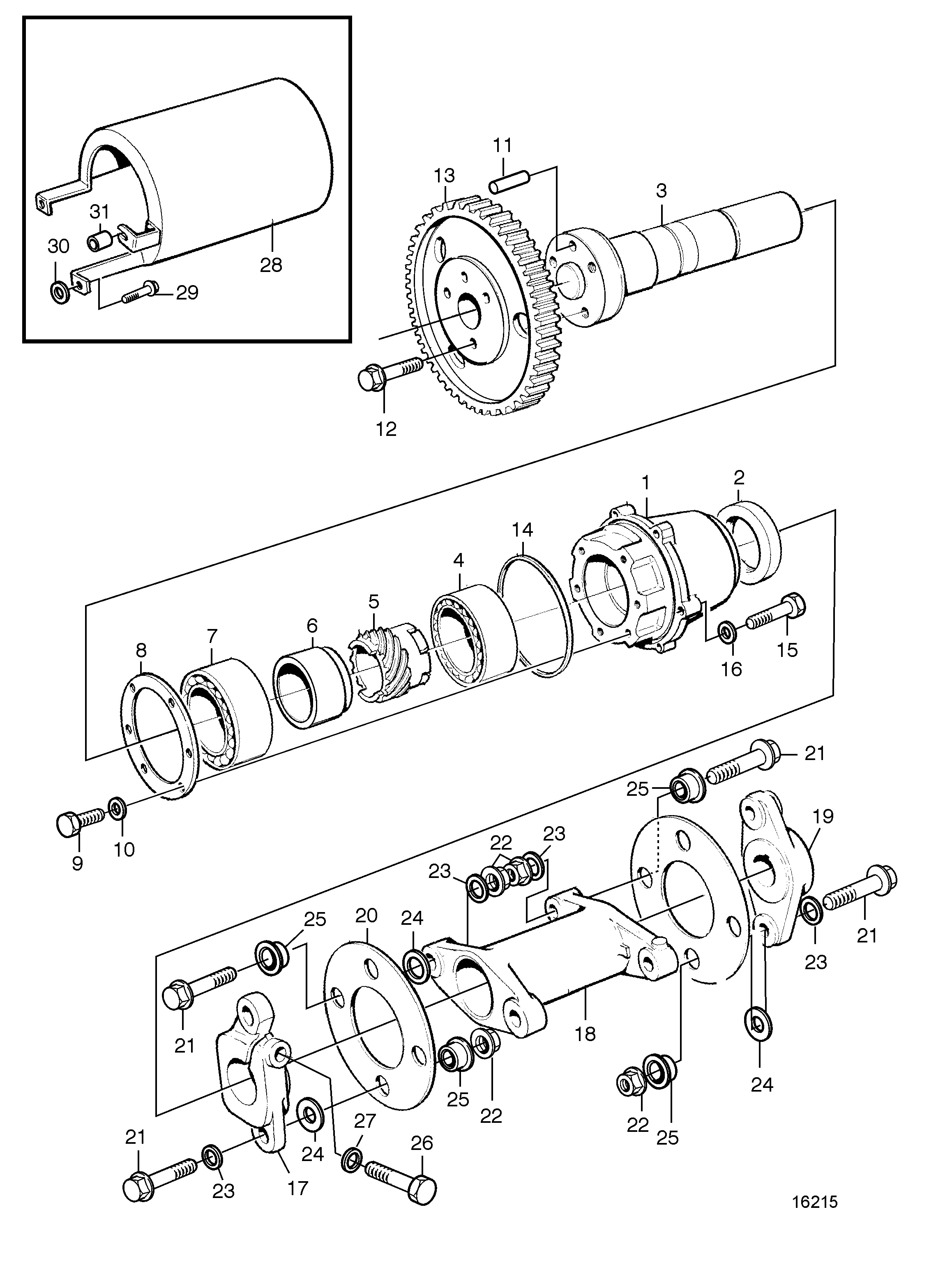 Accouplement pour pompe d’injection de carburant avec capot