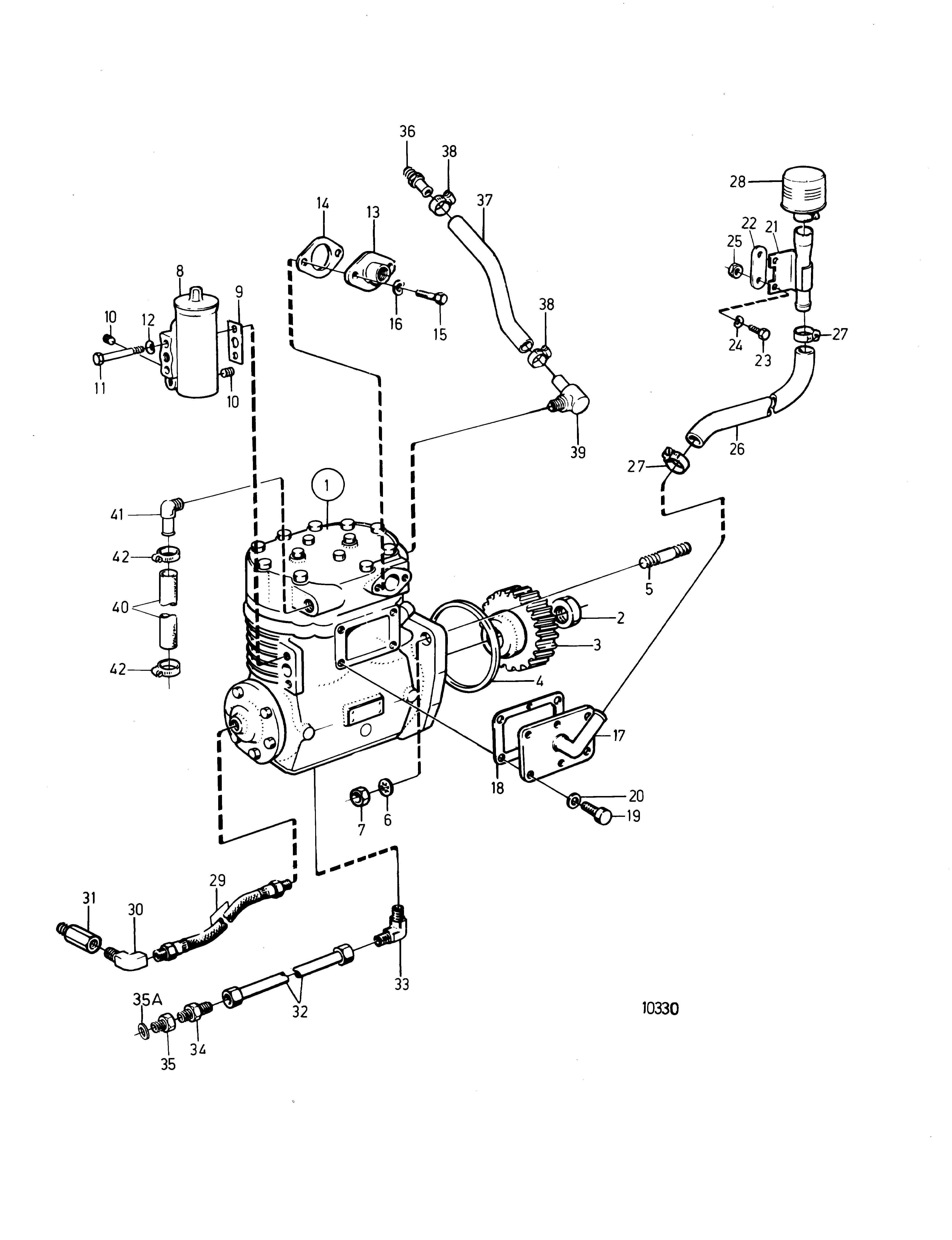 Compresseur d’air 15, 5W5 et composants d’installation