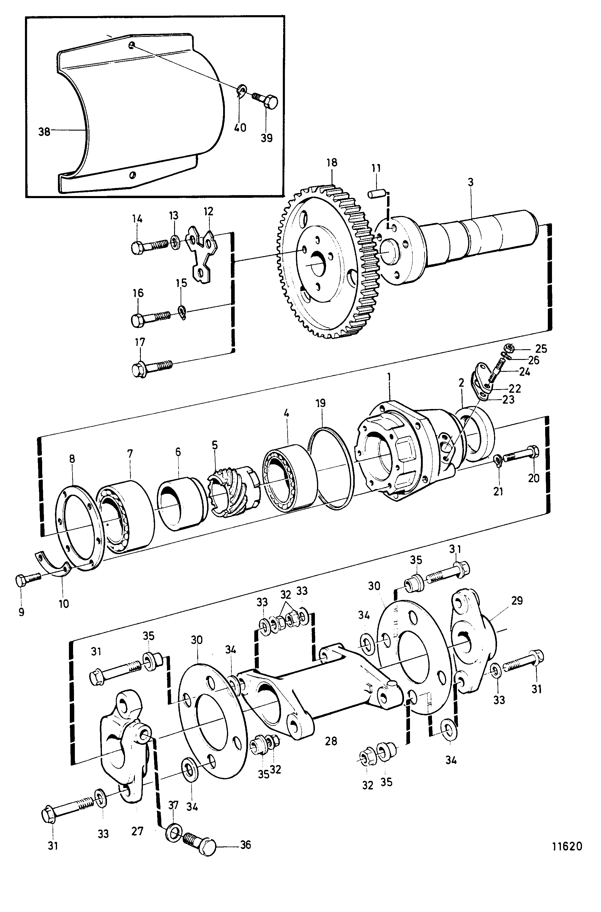 Accouplement pour pompe d’injection de carburant avec capot