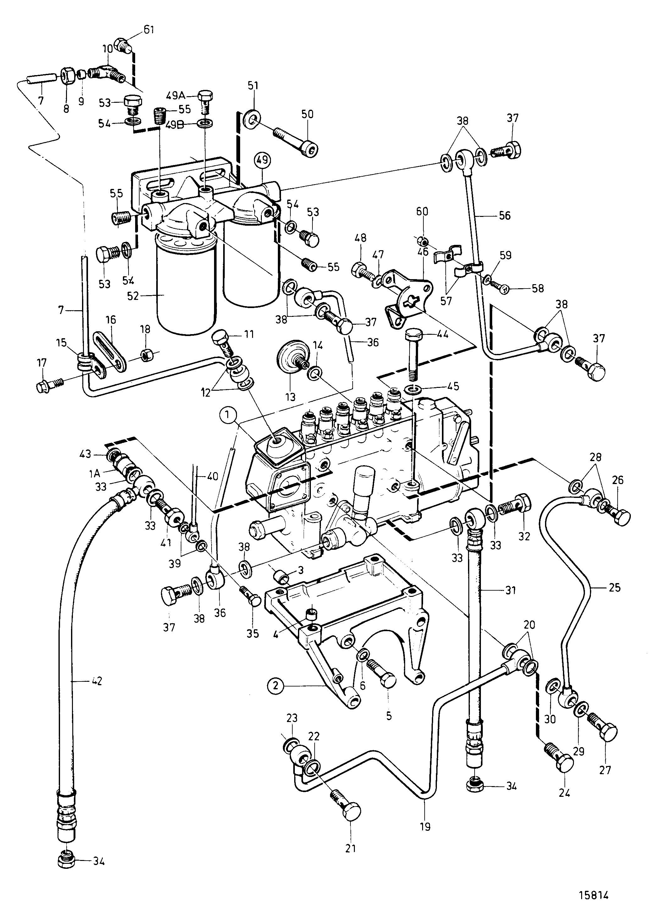 Pompe d’injection de carburant et filtre à carburant. Système d’alimentation standard