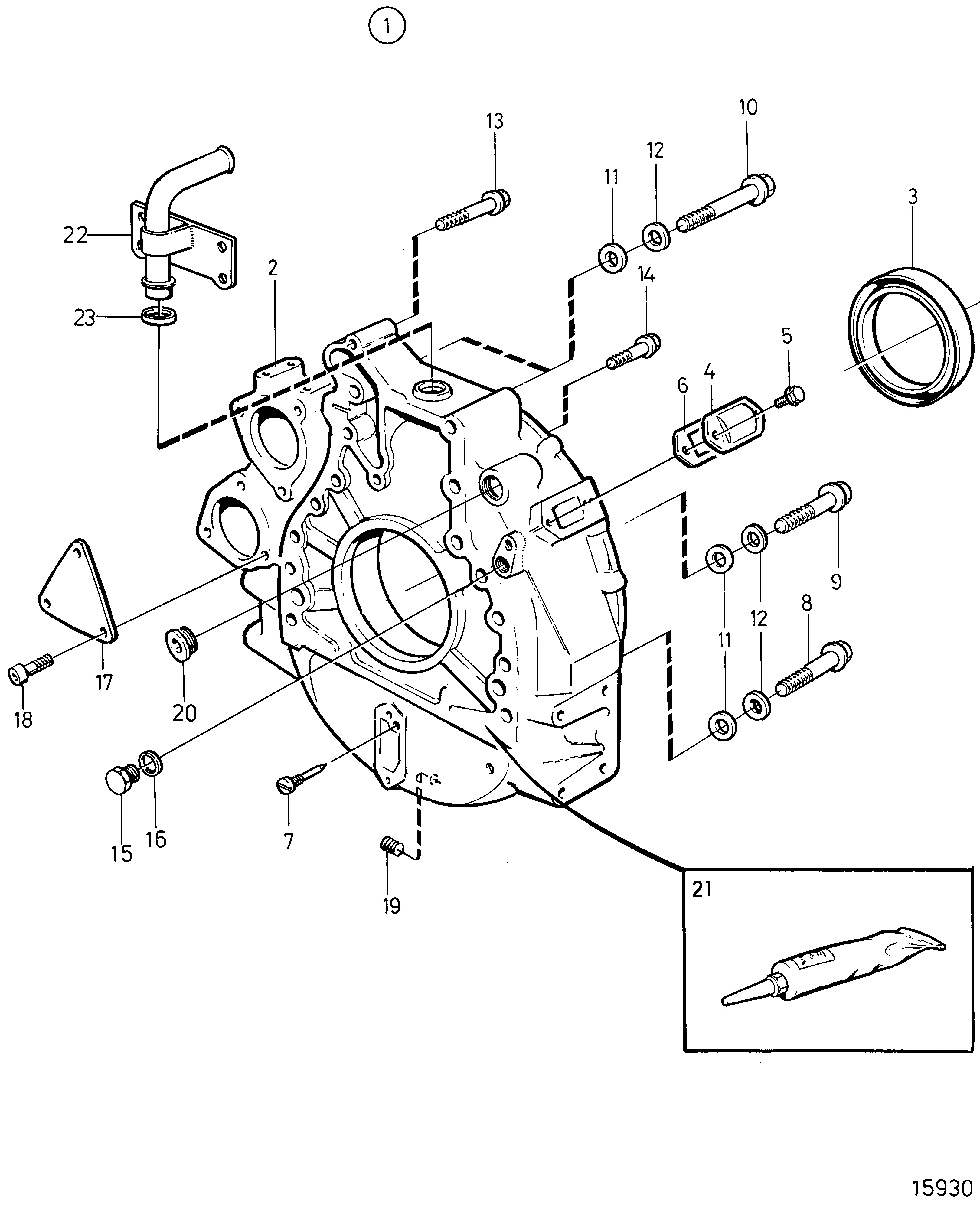Carter de volant moteur