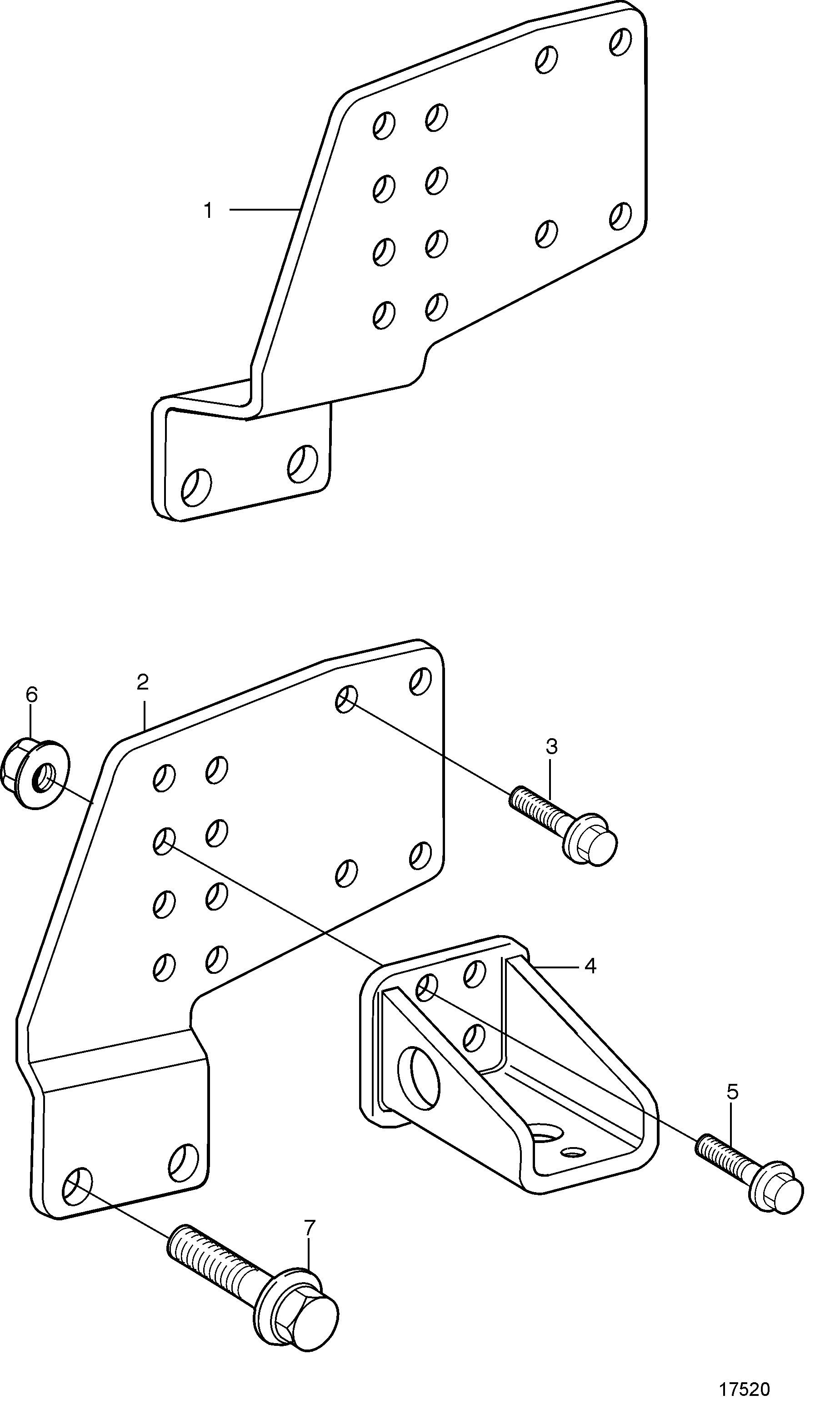 Supports moteur pour inverseur IRM280A2-E/ZF 280A-EB, IRM280PL, 28''