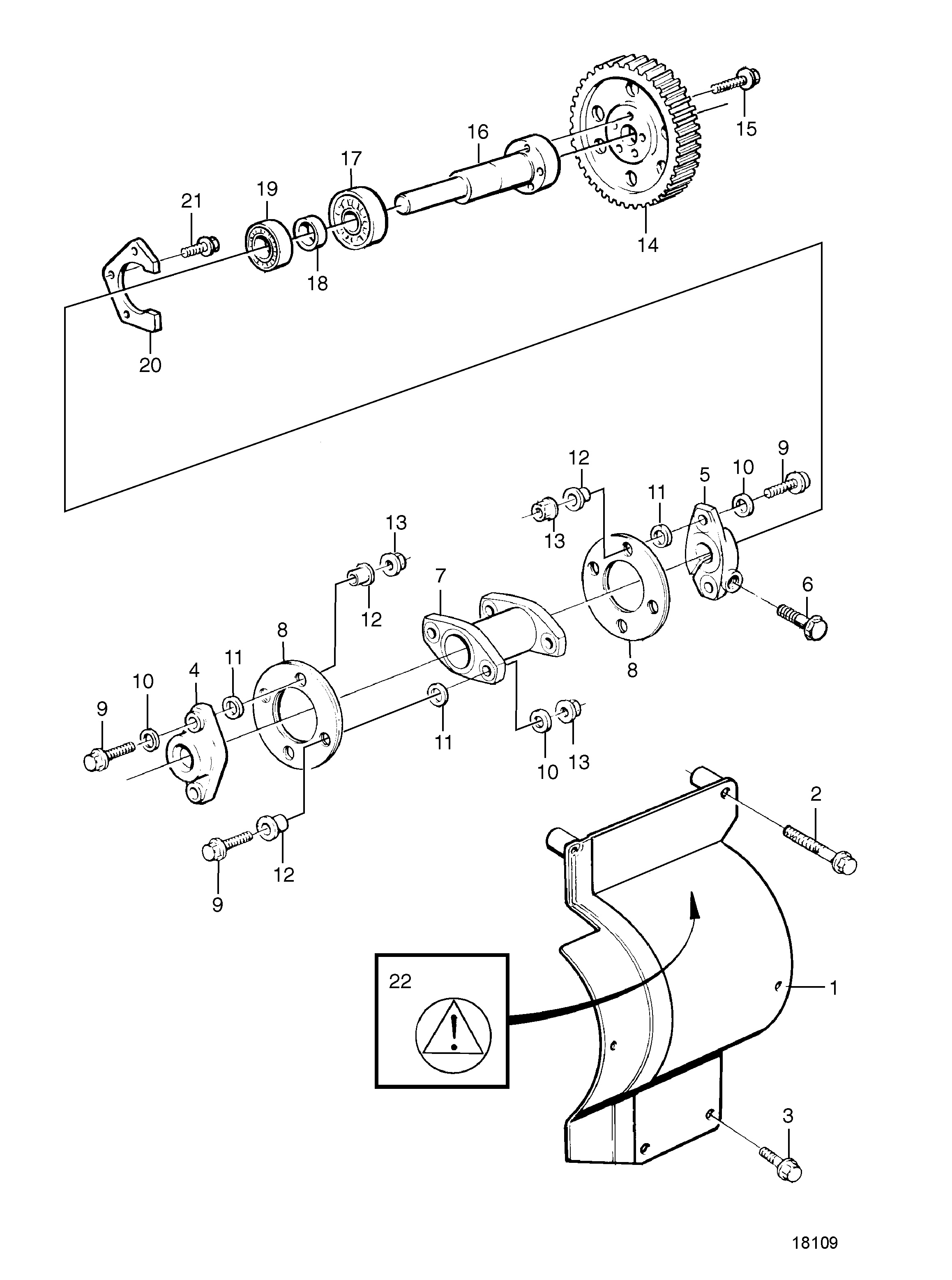 Accouplement pour pompe d’injection de carburant avec capot