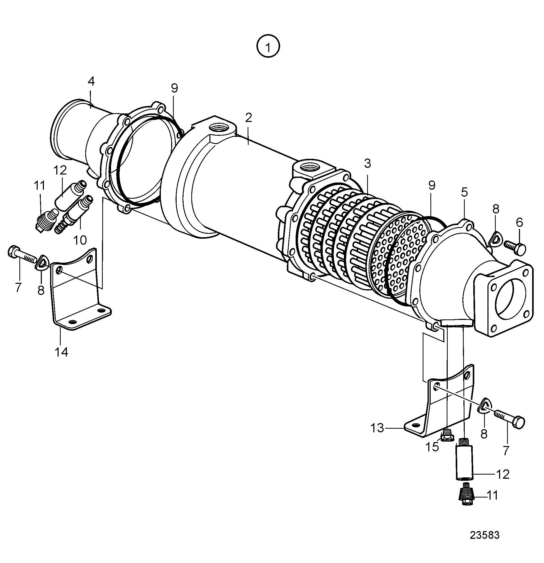 Refroidisseur d’huile pour inverseur, composants