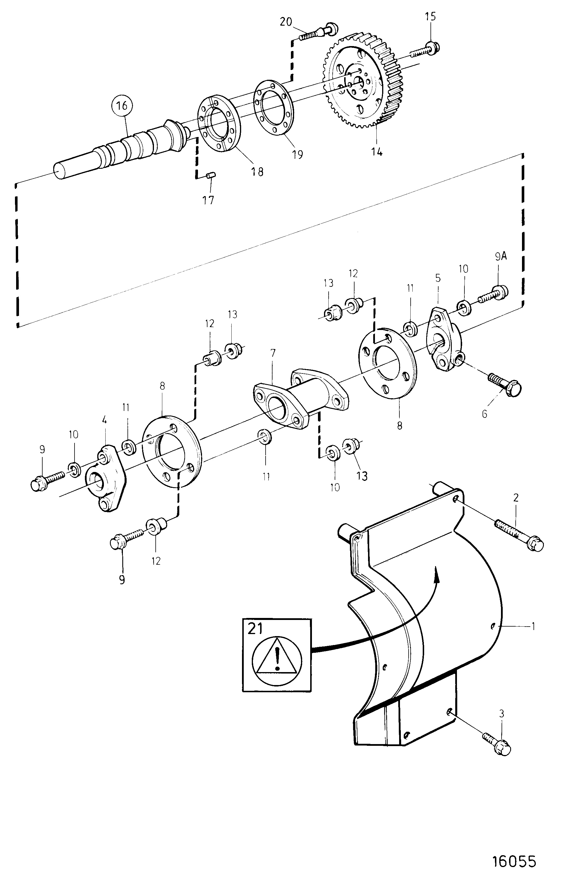 Accouplement pour pompe d’injection de carburant avec capot