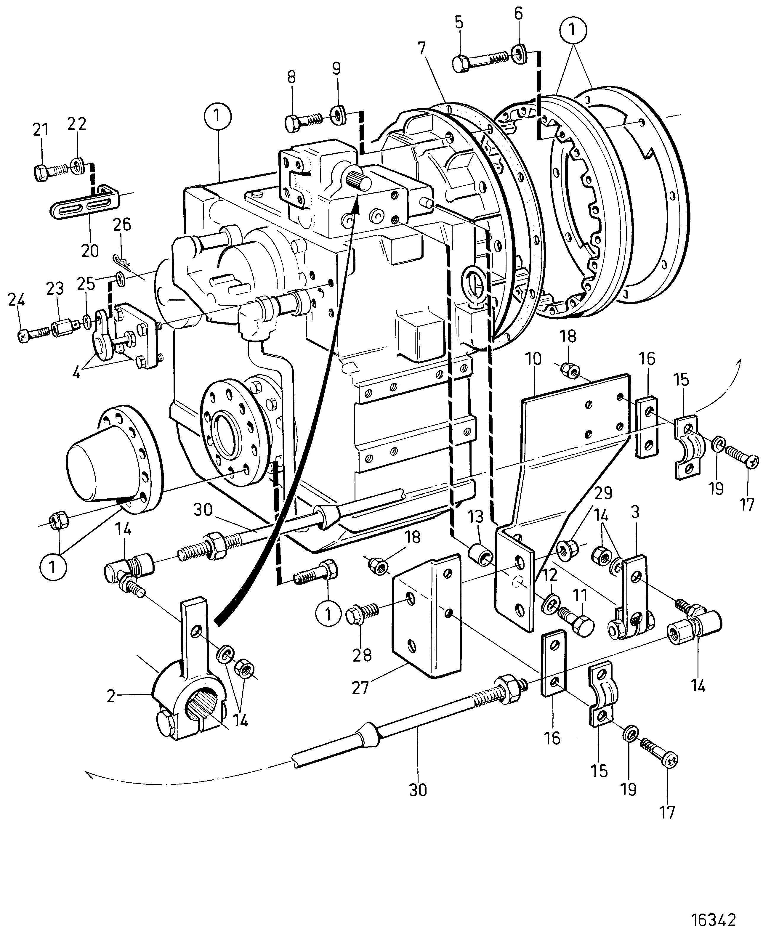 Pièces de raccordement pour ZF BW161