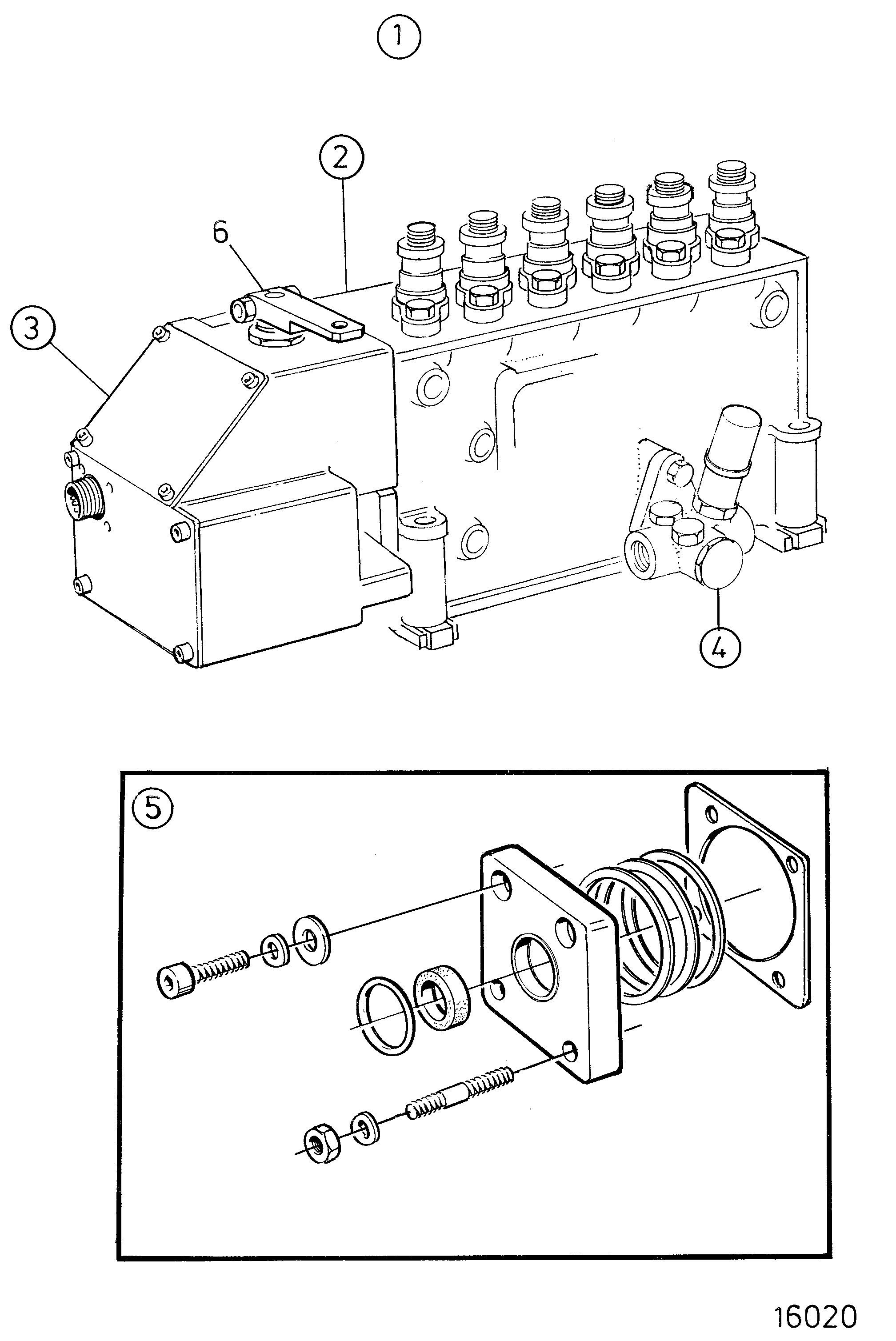 Pompe d’injection de carburant, Composants