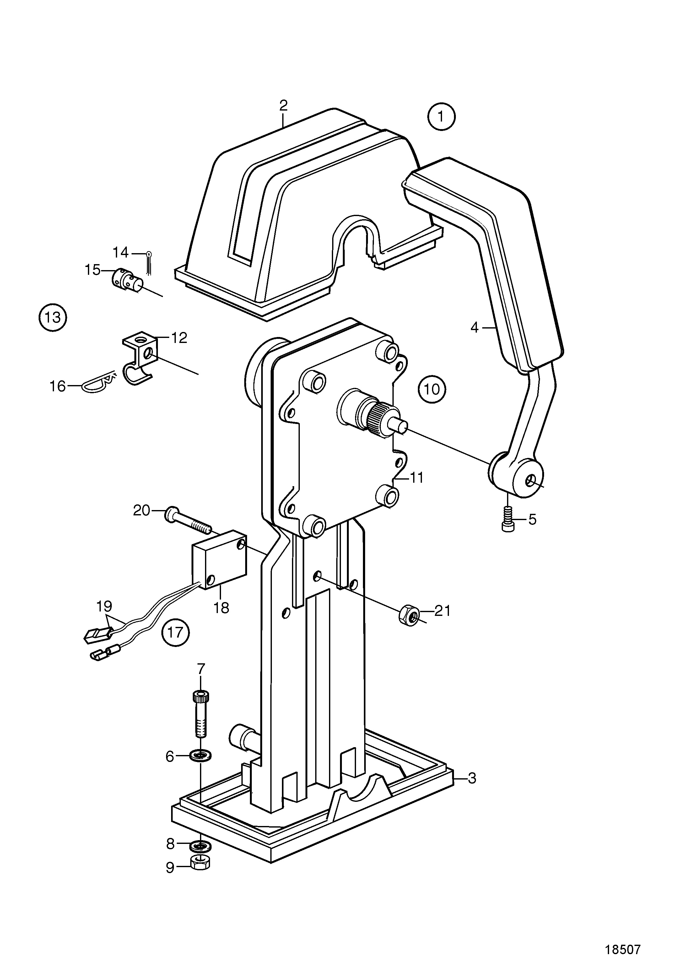 Commande pour installation supérieure, PC740
