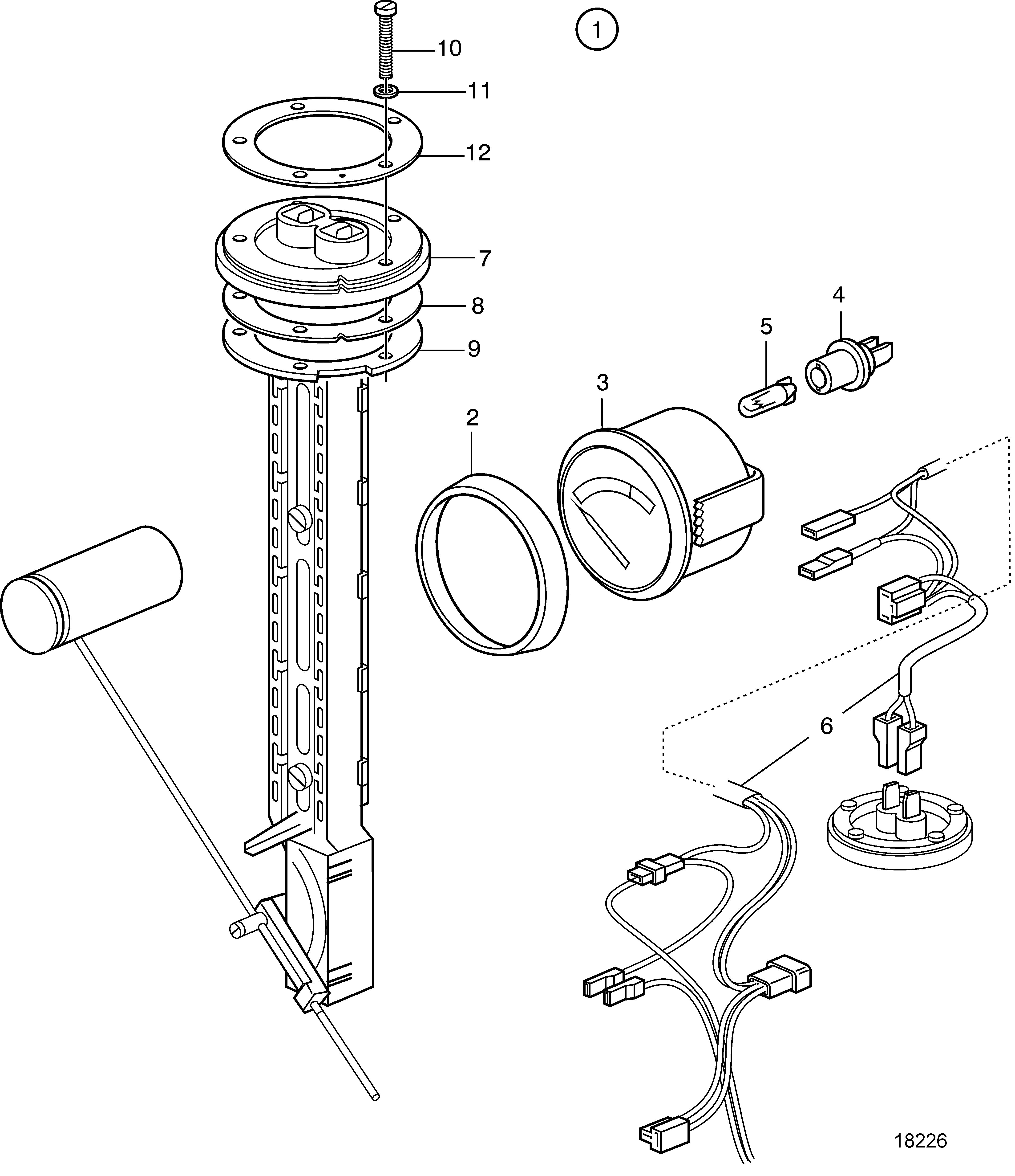 Kit compteur de réservoir à carburant