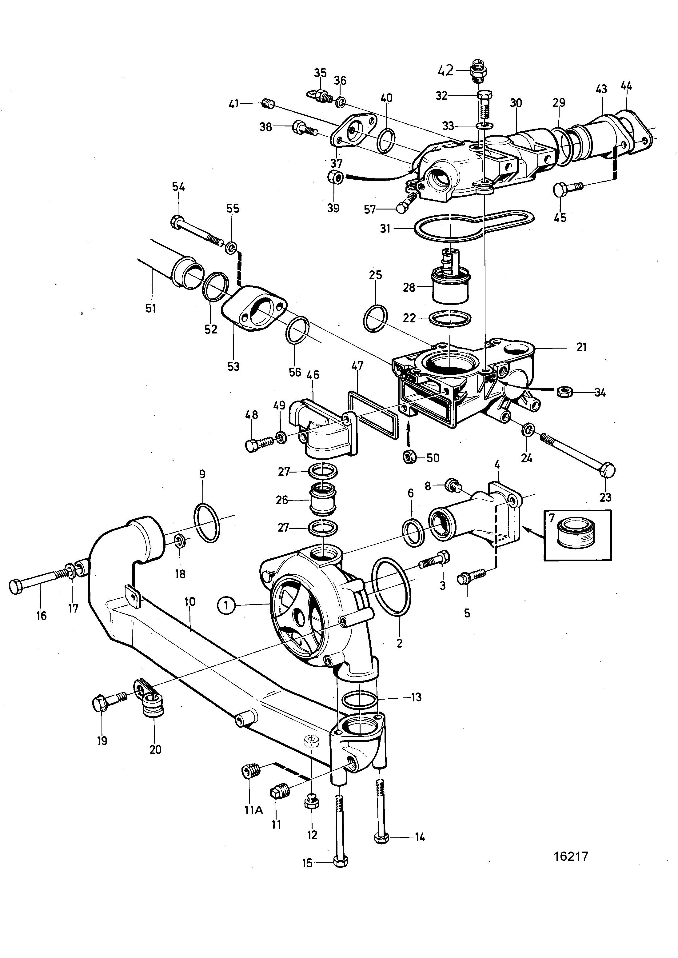 Pompe à eau et boîtier de thermostat