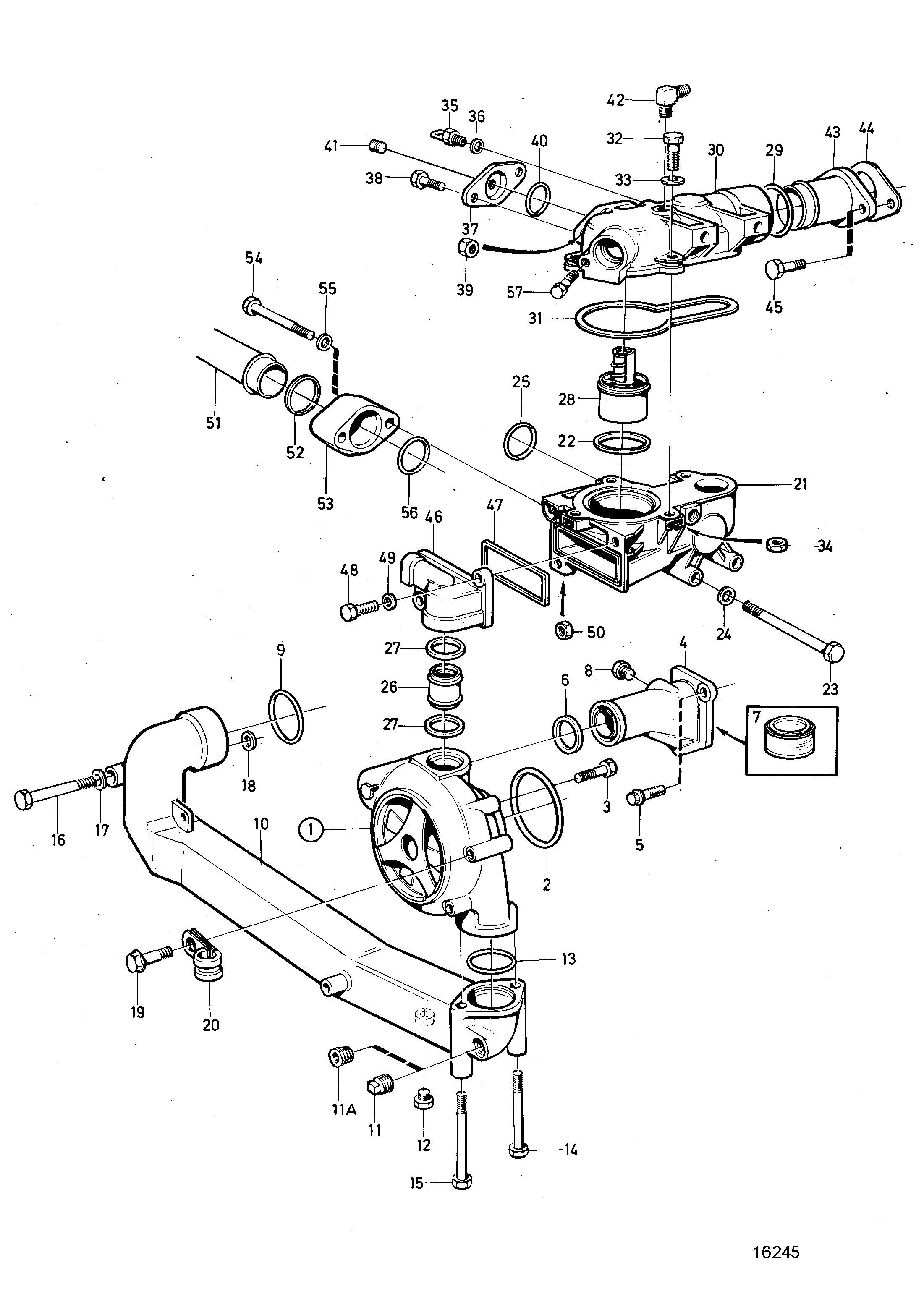 Pompe à eau et boîtier de thermostat
