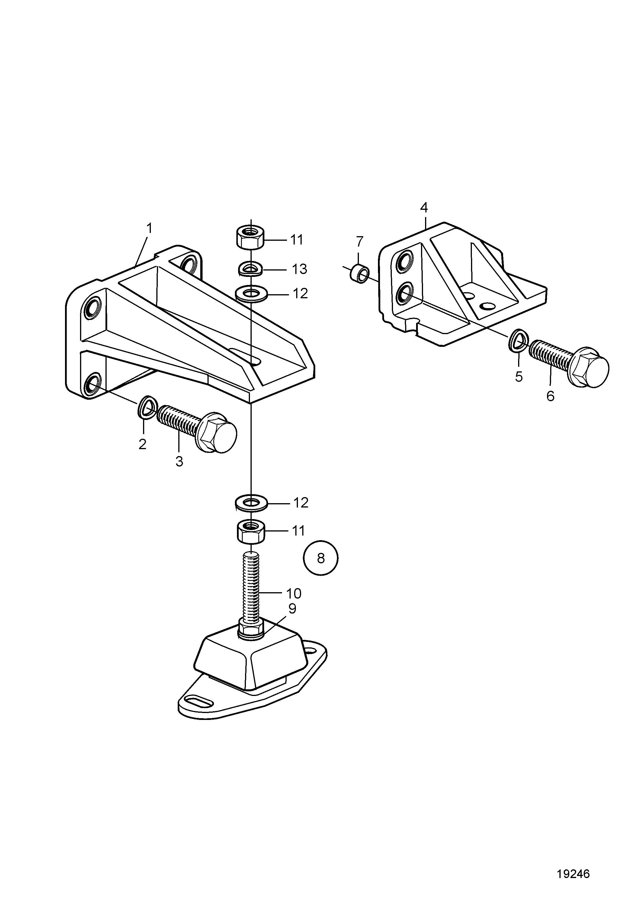 Fixation de moteur