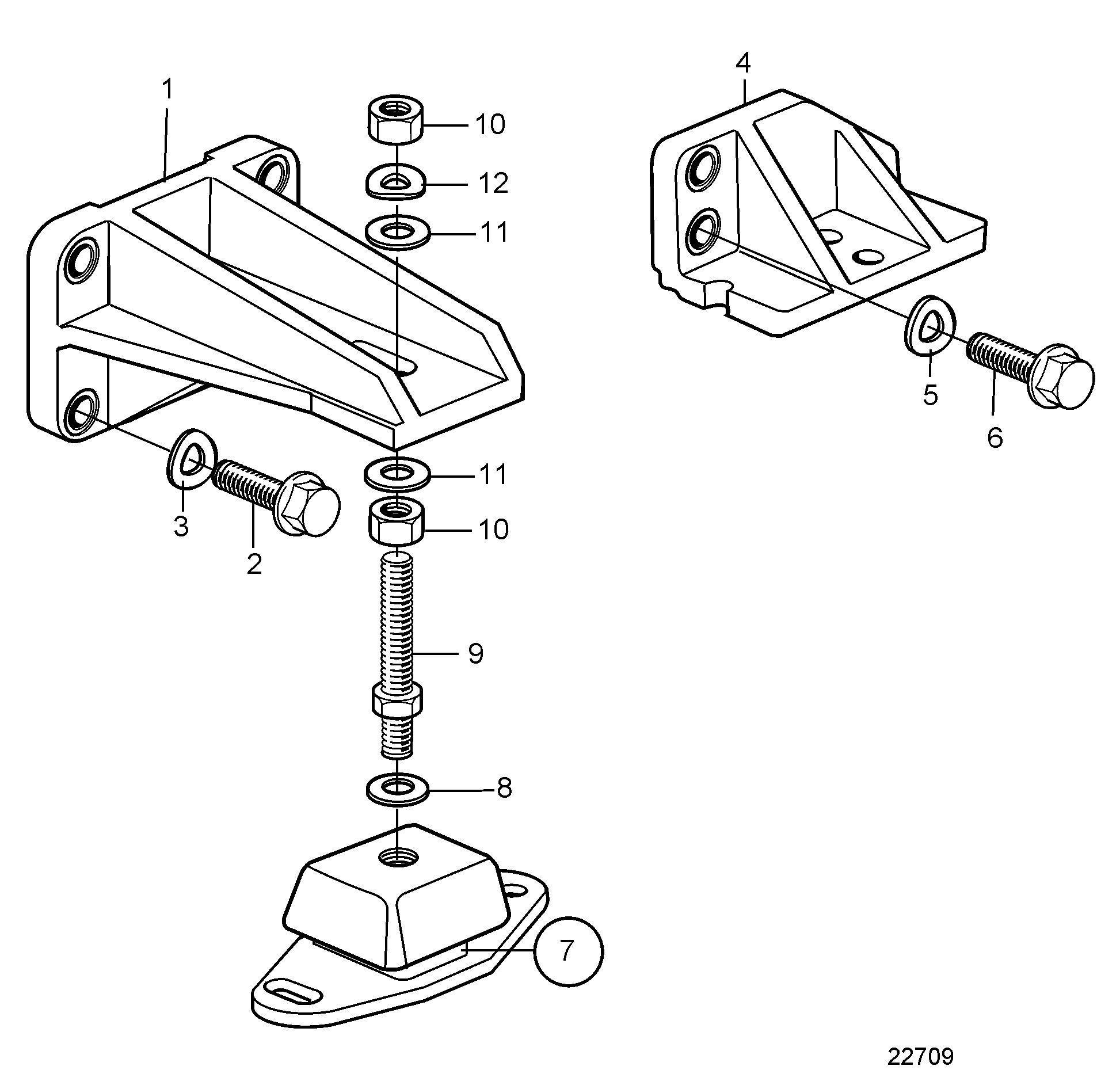 Fixation de moteur
