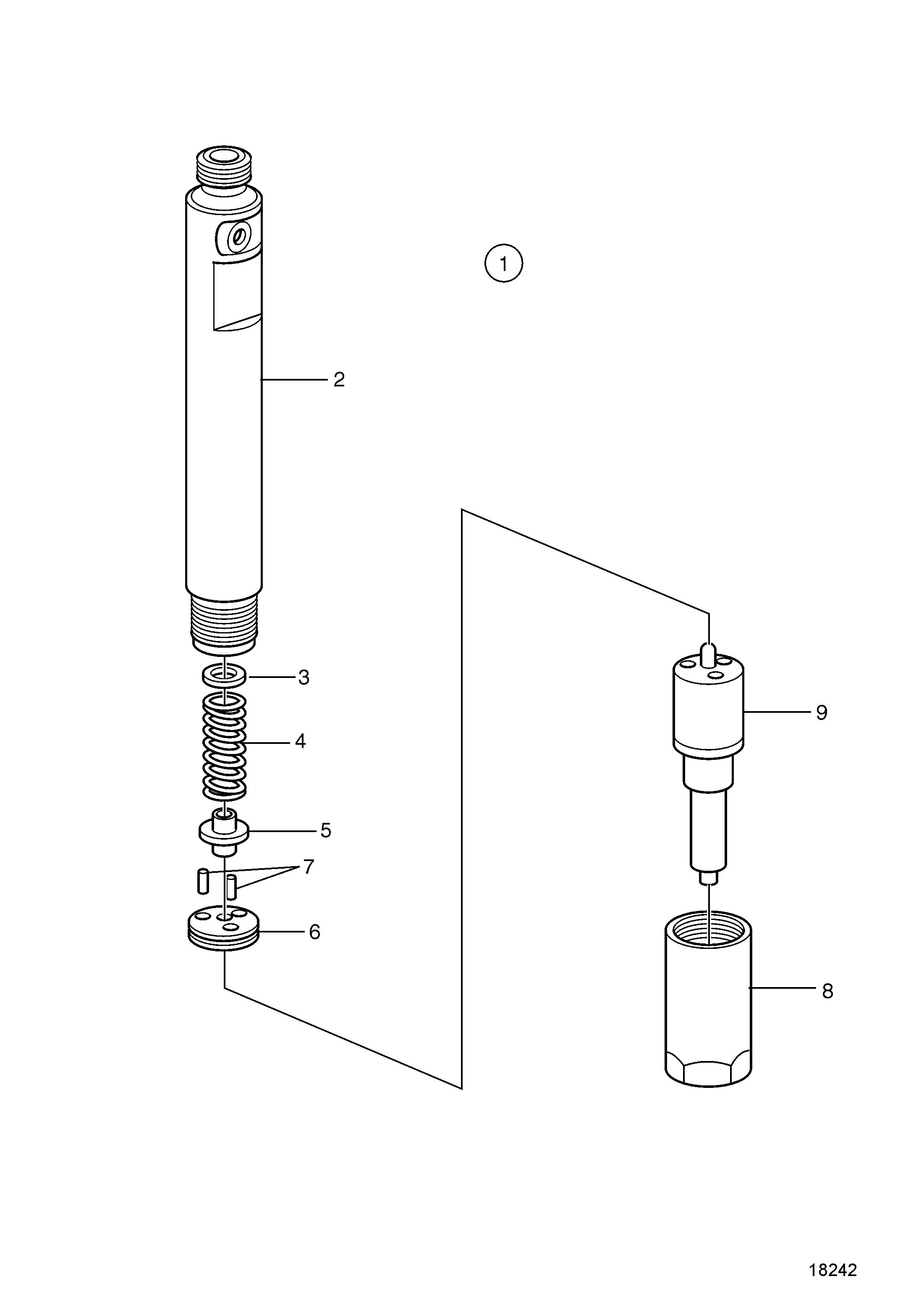 Injecteur de carburant, Composants