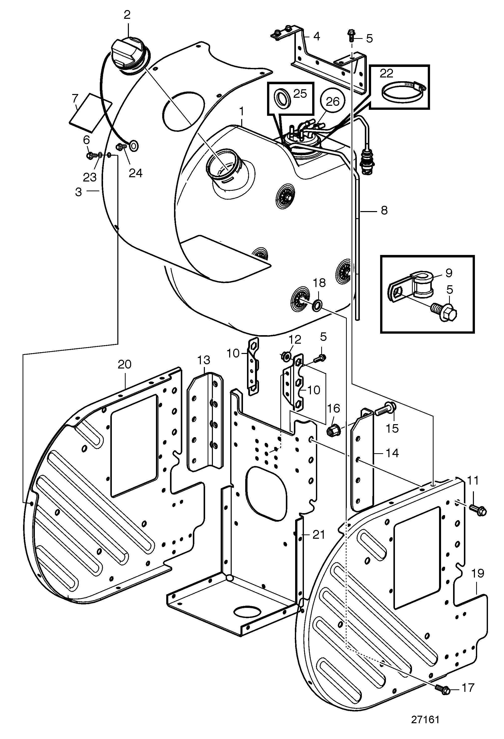SCR. Réservoir AdBlue/DEF 45 L